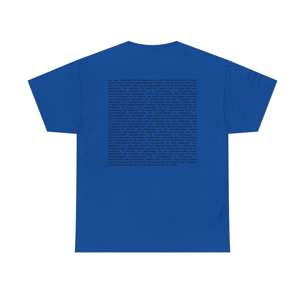 RSP Vertical Block Letter Tee | Minimal Text Graphic Shirt by RSR