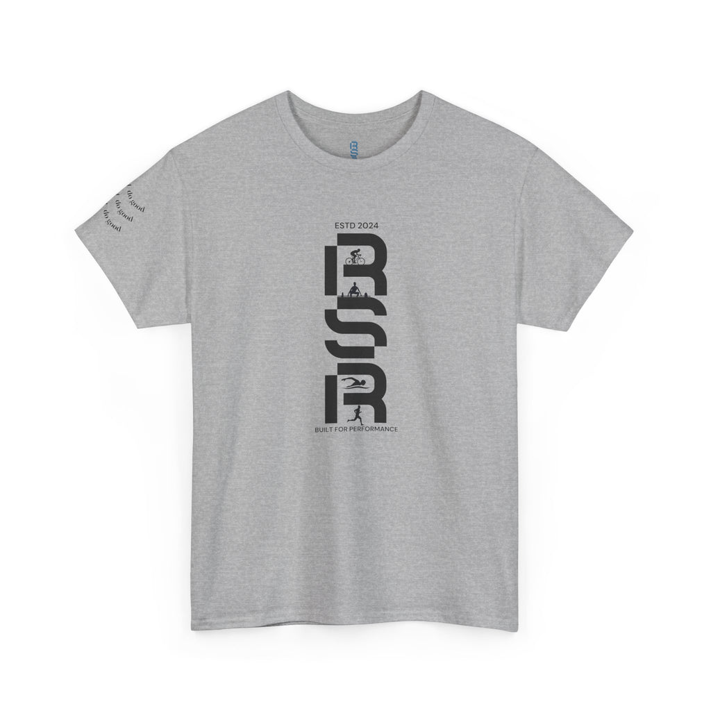 RSP Vertical Block Letter Tee | Minimal Text Graphic Shirt by RSR