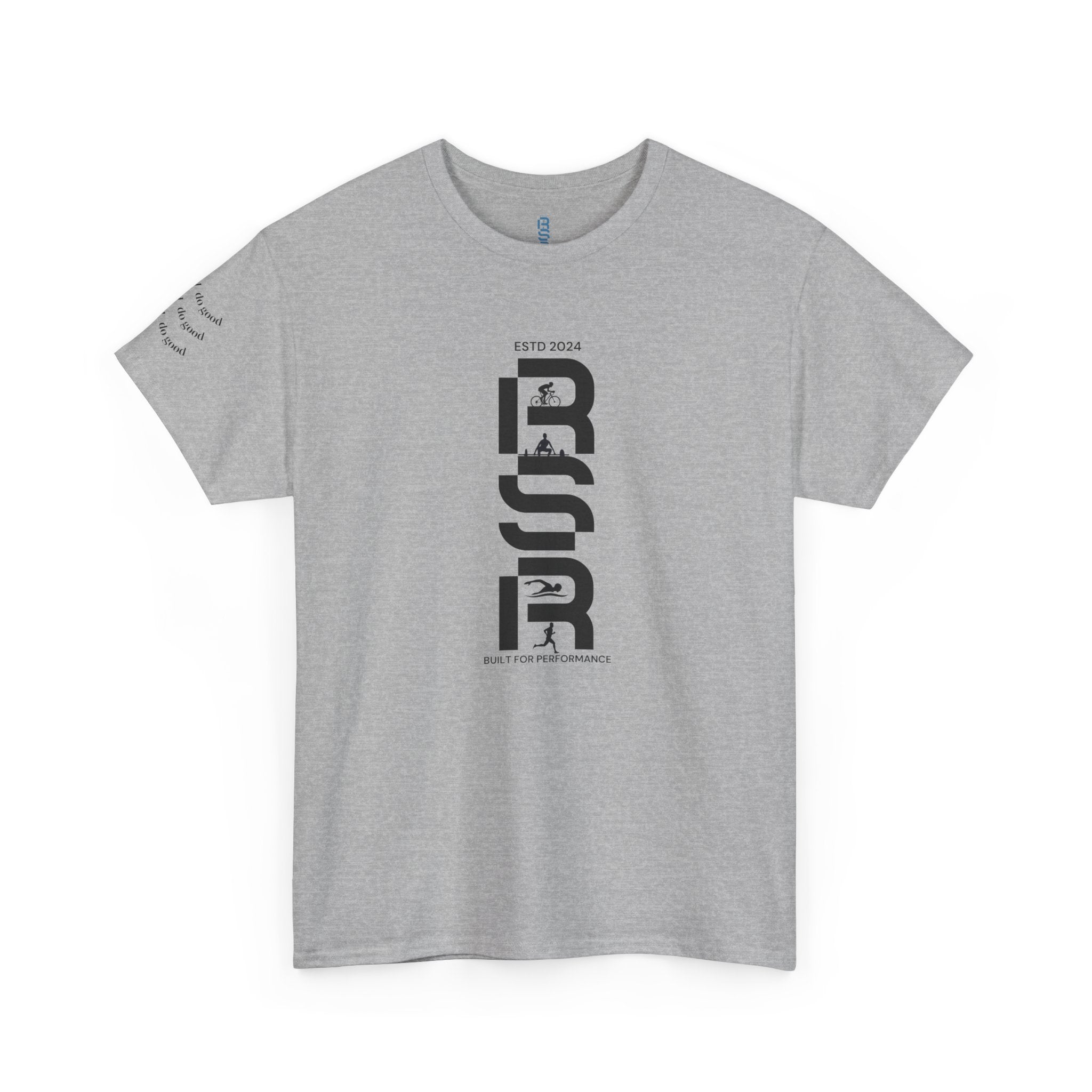 RSP Vertical Block Letter Tee | Minimal Text Graphic Shirt by RSR