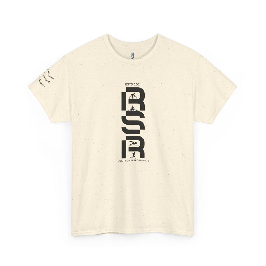 RSP Vertical Block Letter Tee | Minimal Text Graphic Shirt by RSR