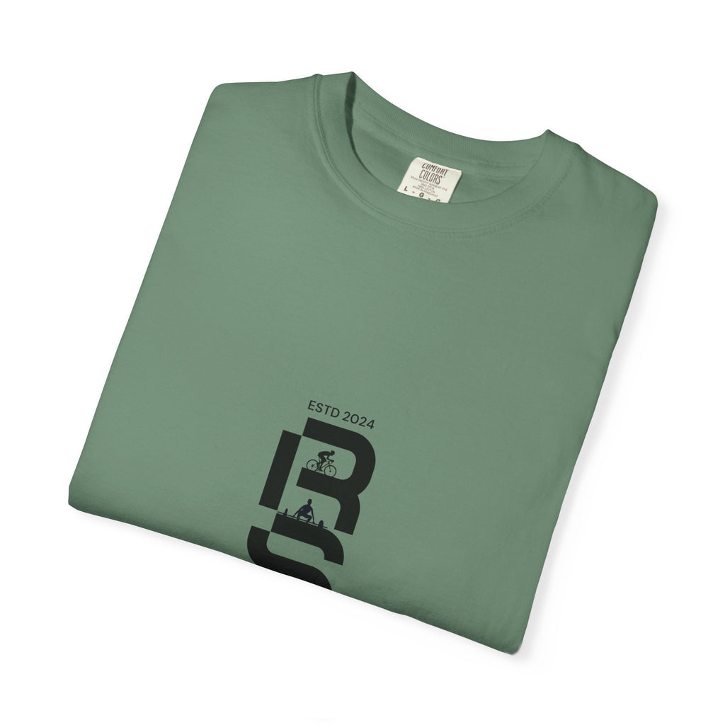Distorted Vertical Text T-Shirt | Minimal Graphic Typography Tee by RSR