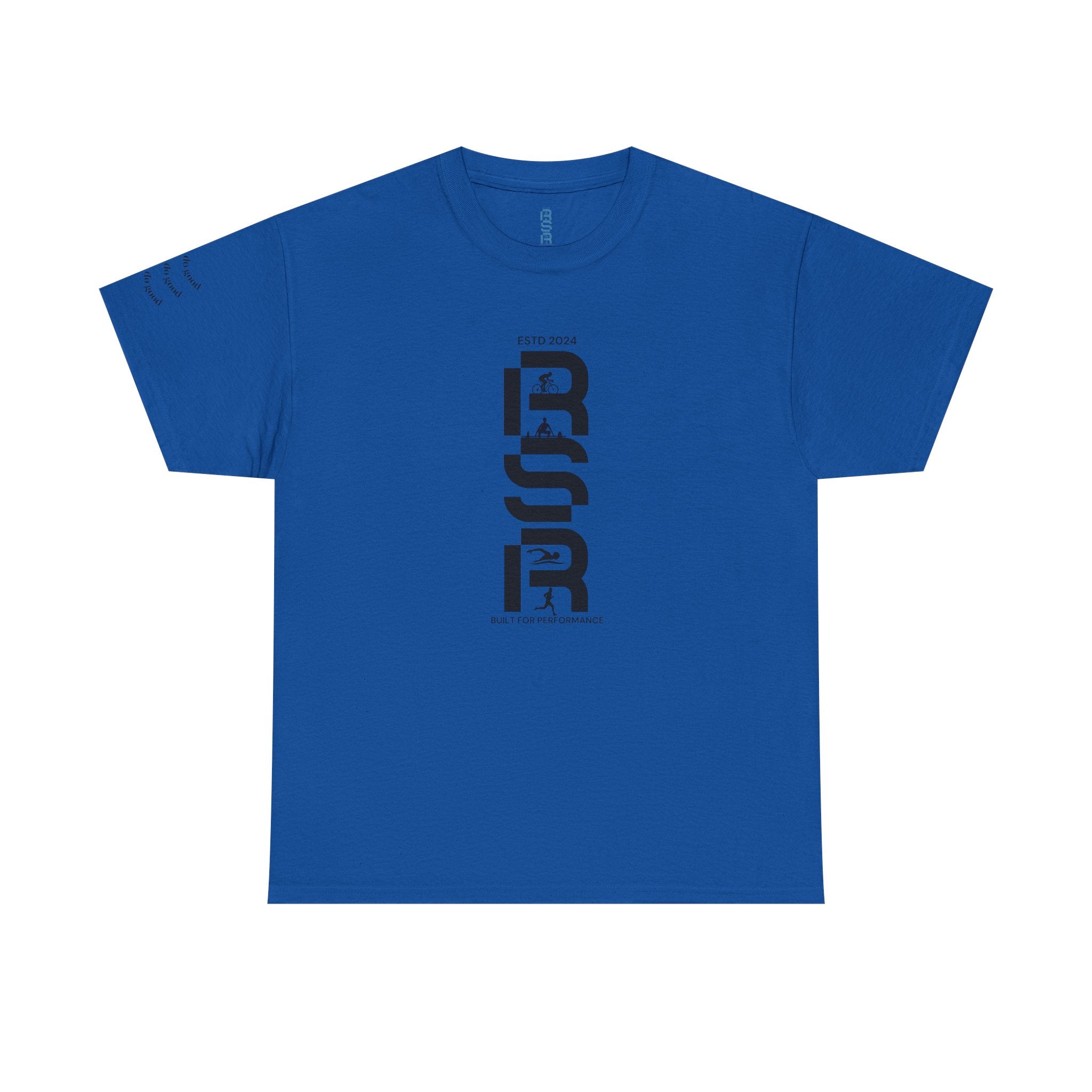 RSP Vertical Block Letter Tee | Minimal Text Graphic Shirt by RSR