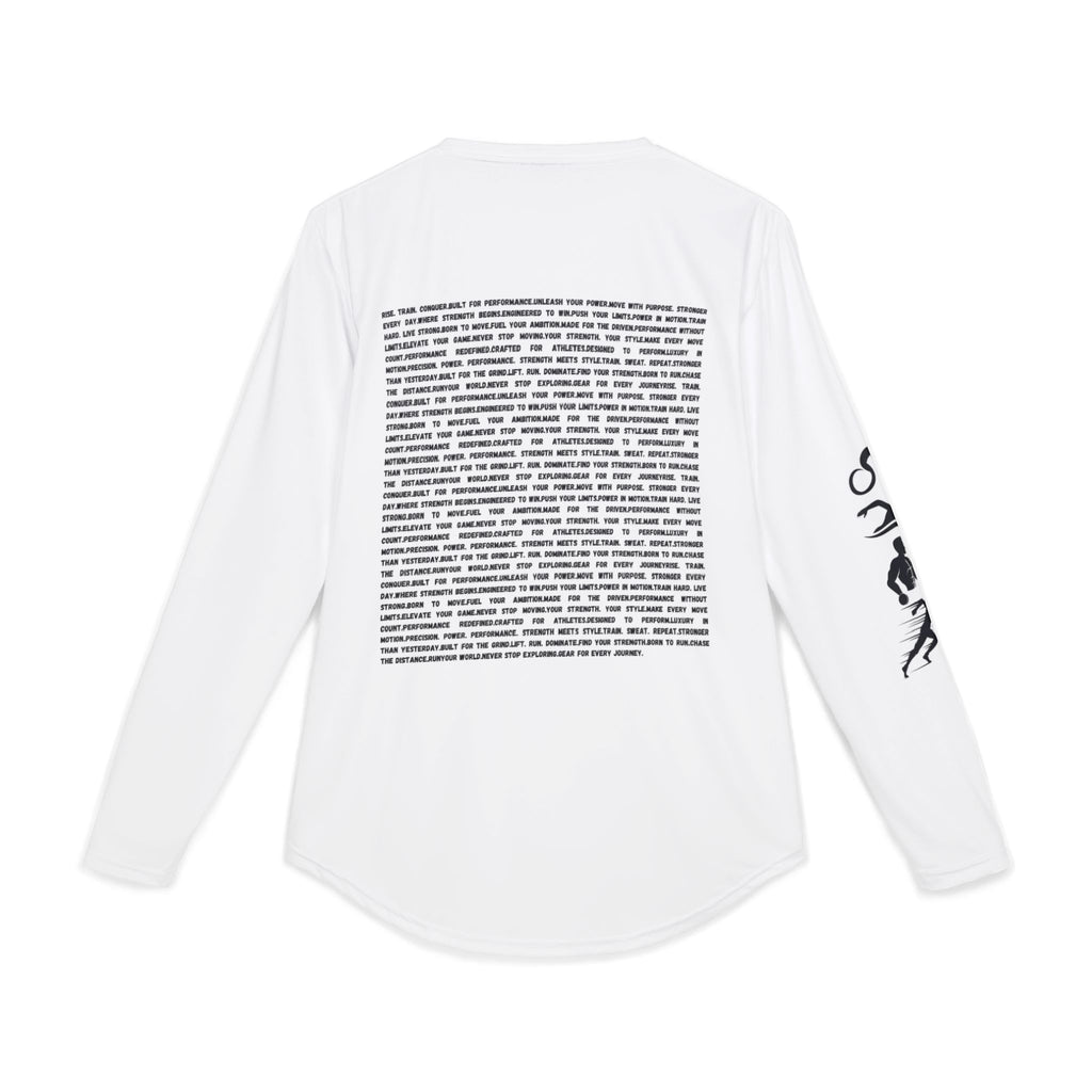 Men's UV Long Sleeve Shirt — Minimal 'RSR' Front & Text-Block Back by RSR