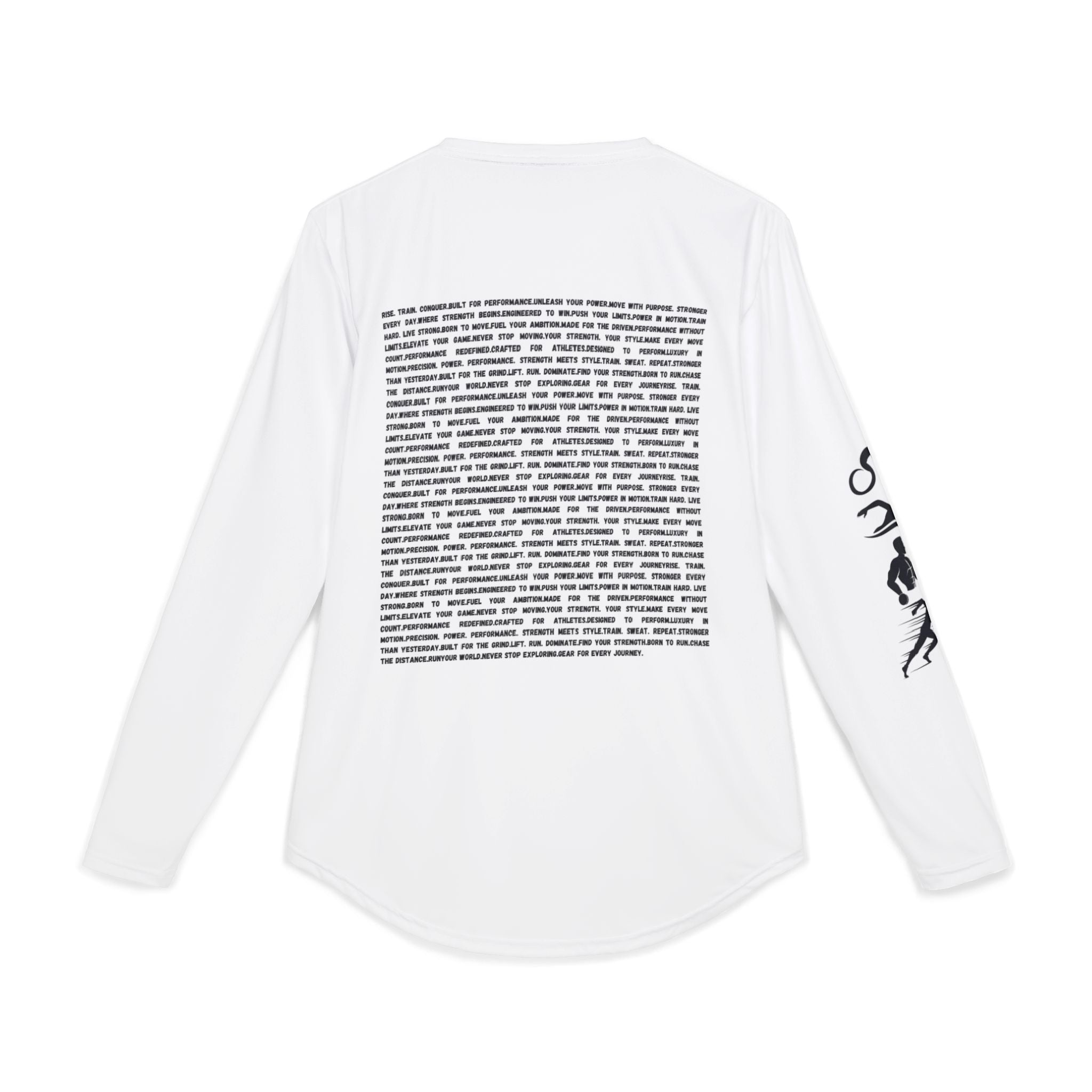 Men's UV Long Sleeve Shirt — Minimal 'RSR' Front & Text-Block Back by RSR
