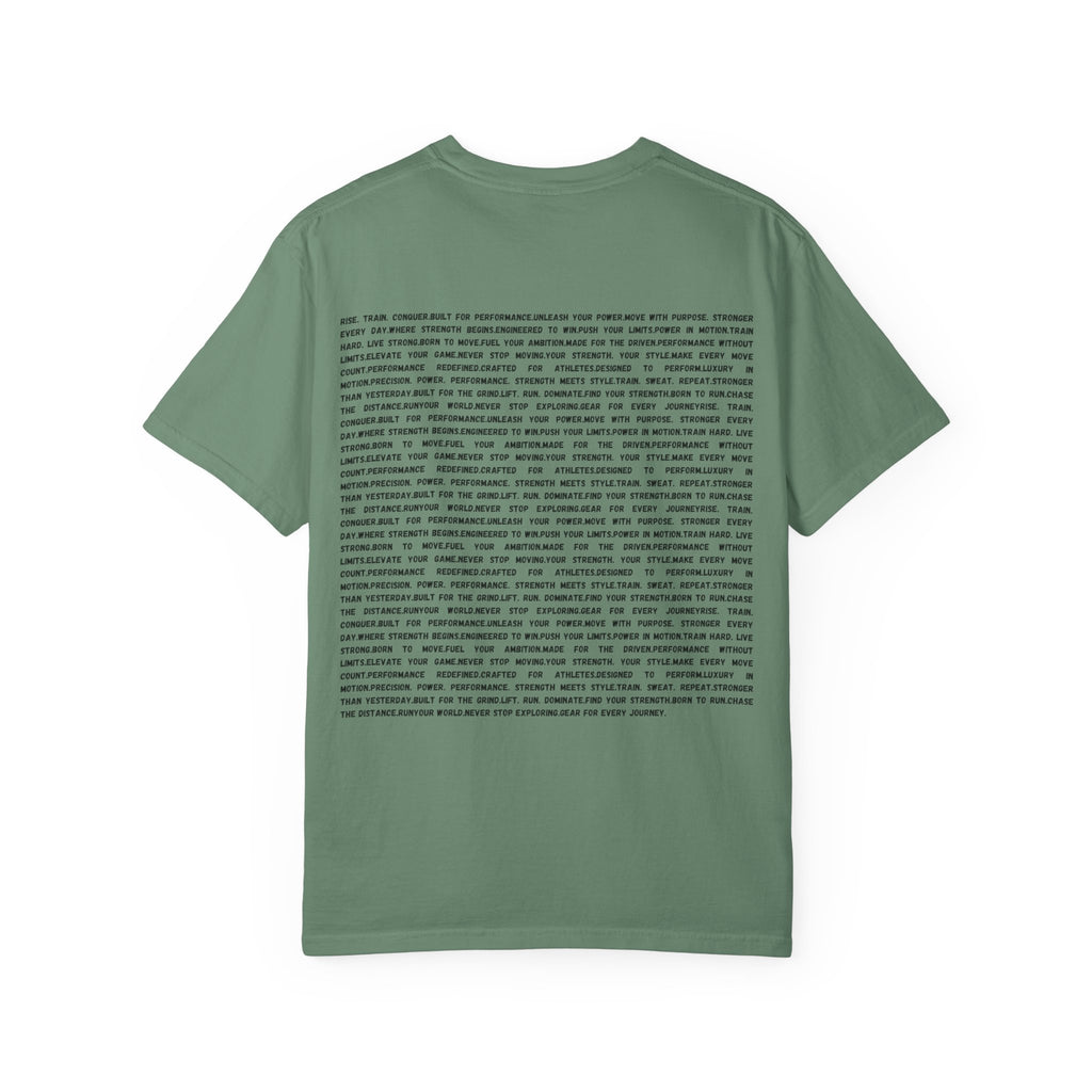 Distorted Vertical Text T-Shirt | Minimal Graphic Typography Tee by RSR