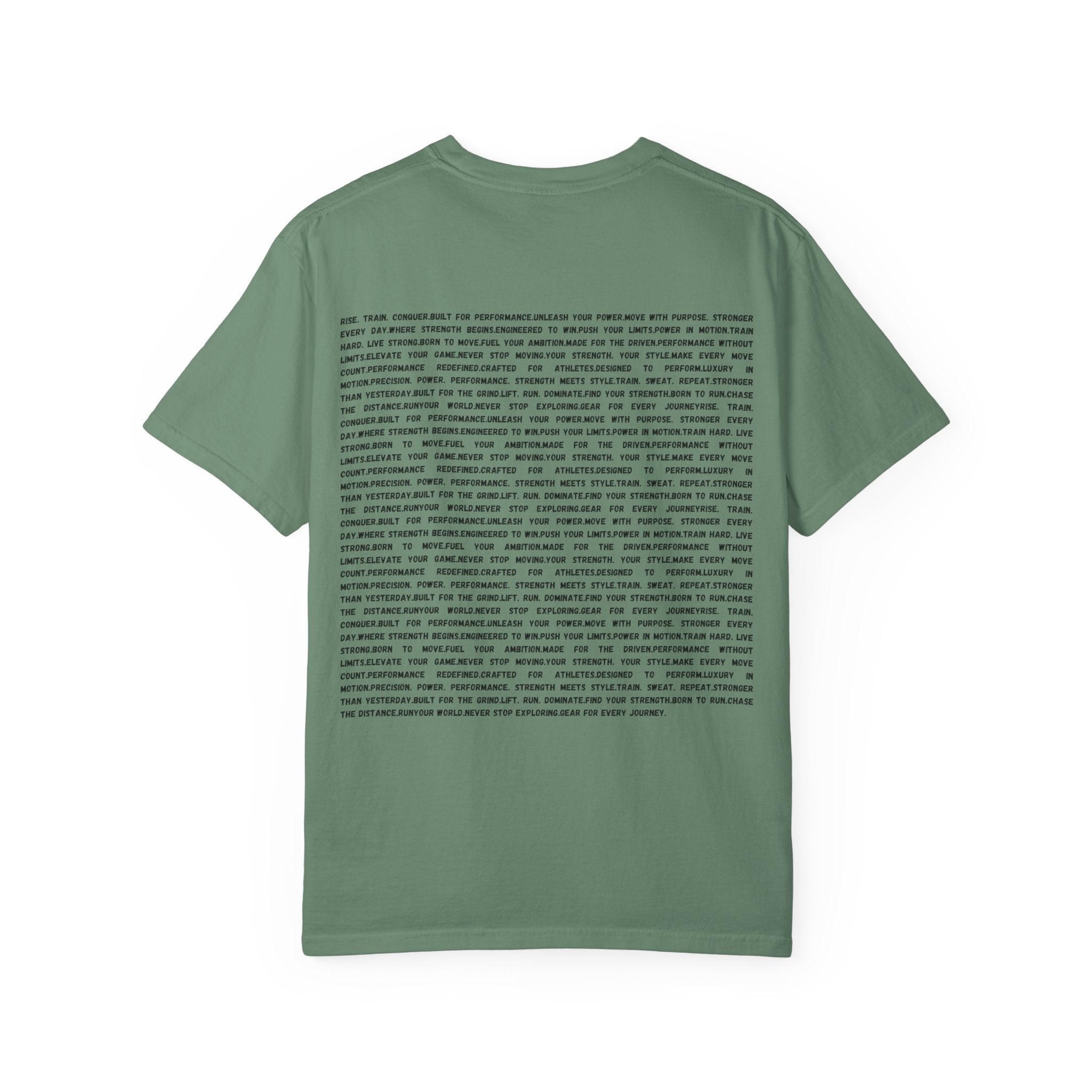 Distorted Vertical Text T-Shirt | Minimal Graphic Typography Tee by RSR
