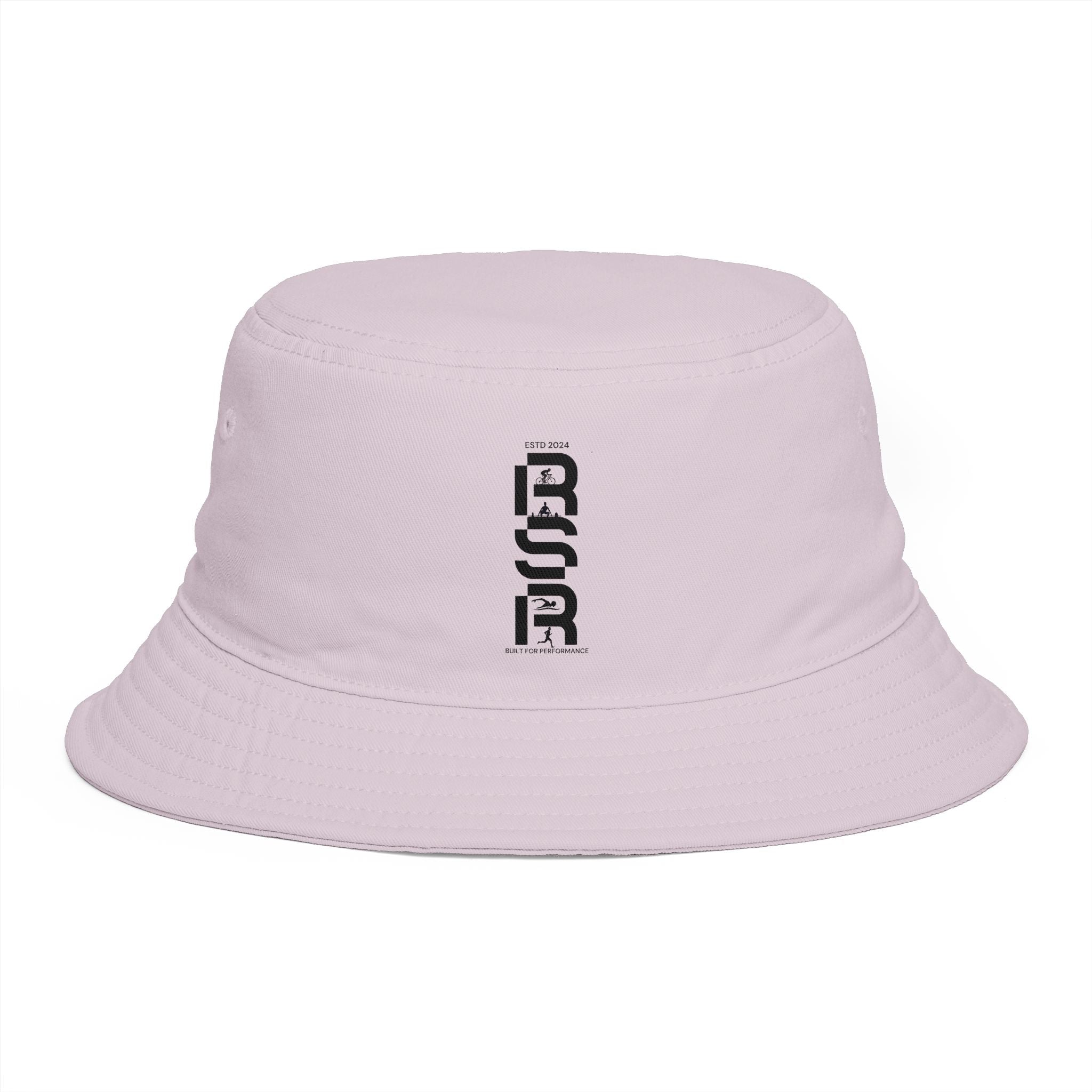 Rust Brown Bucket Hat with Vertical 'ROAR' Distressed Text — Trendy Casual Sun Hat by RSR