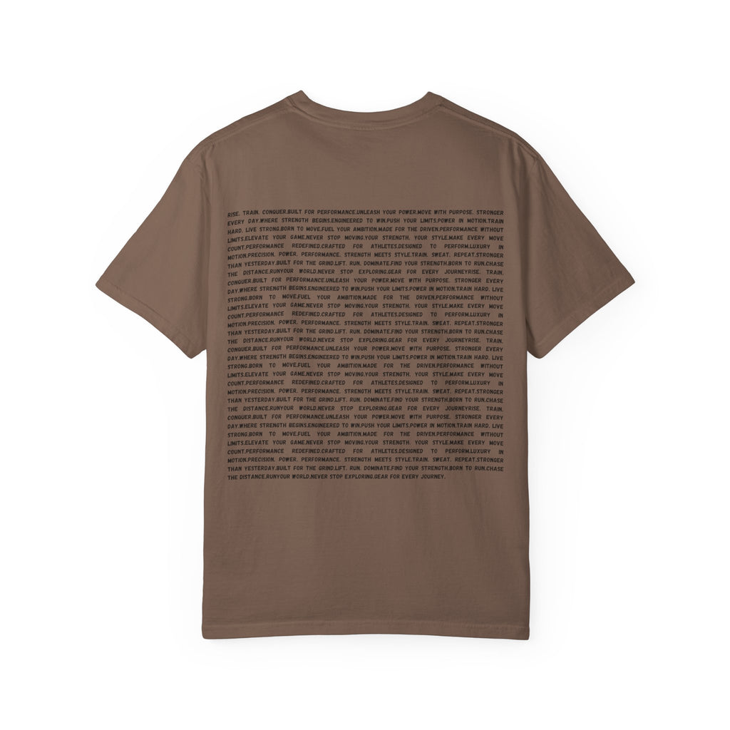 Distorted Vertical Text T-Shirt | Minimal Graphic Typography Tee by RSR