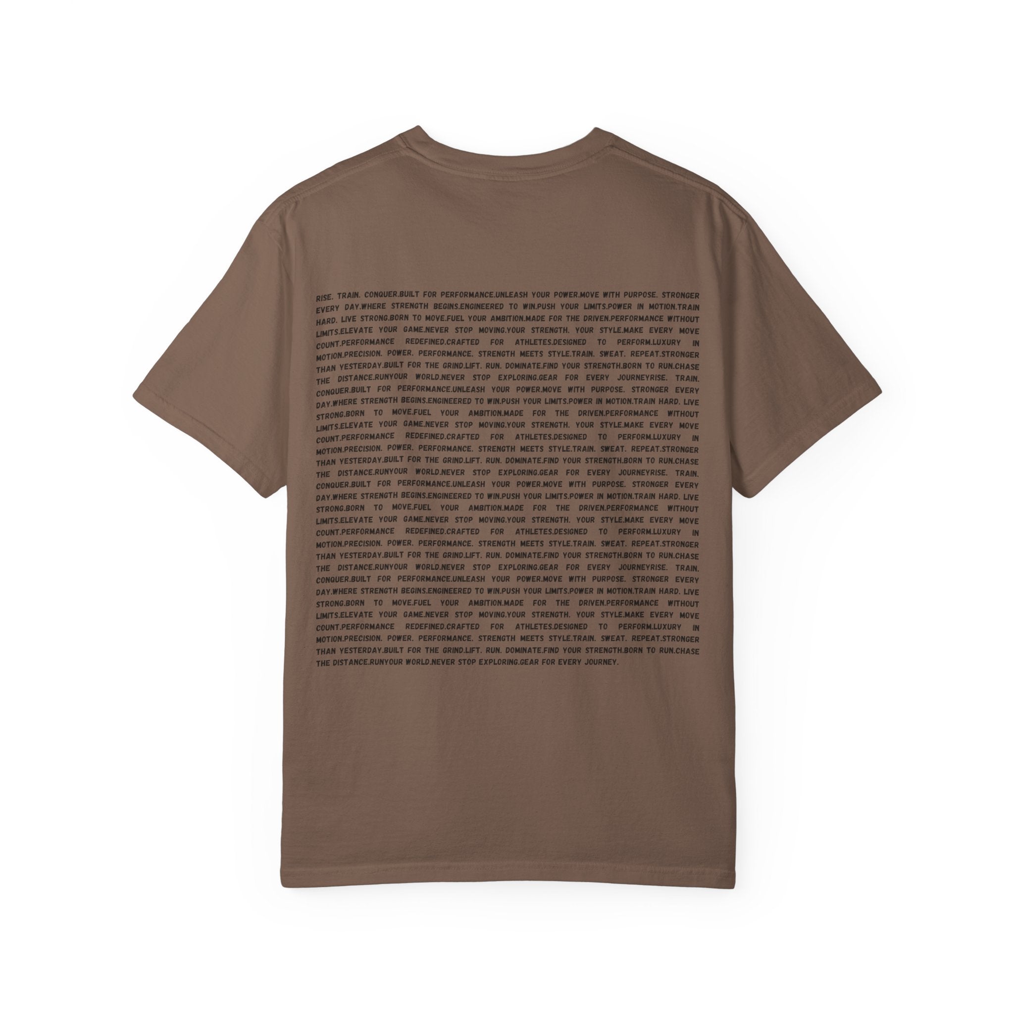 Distorted Vertical Text T-Shirt | Minimal Graphic Typography Tee by RSR