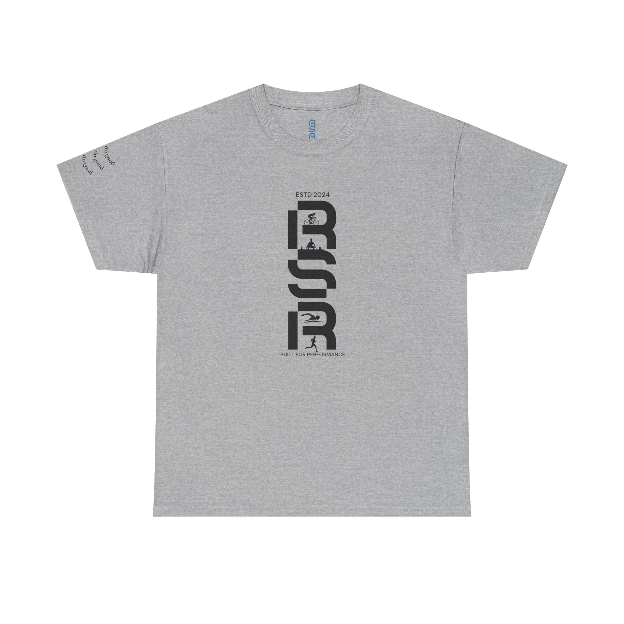 RSP Vertical Block Letter Tee | Minimal Text Graphic Shirt by RSR