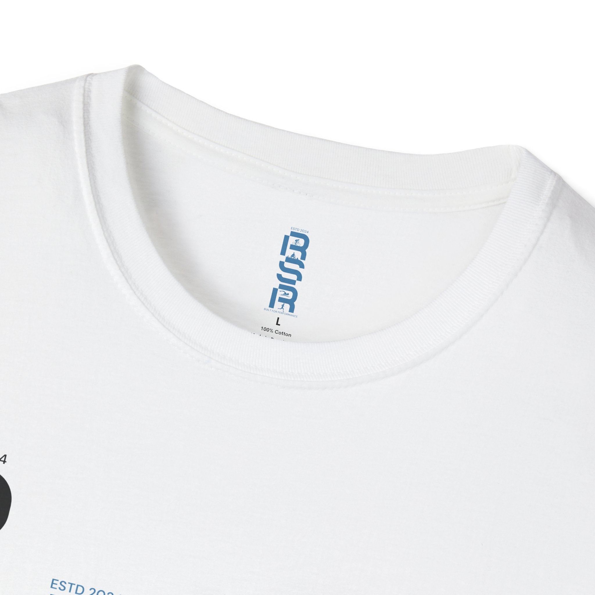 RSR Stacked Logo T-Shirt — Minimalist Geometric Graphic Tee by RSR