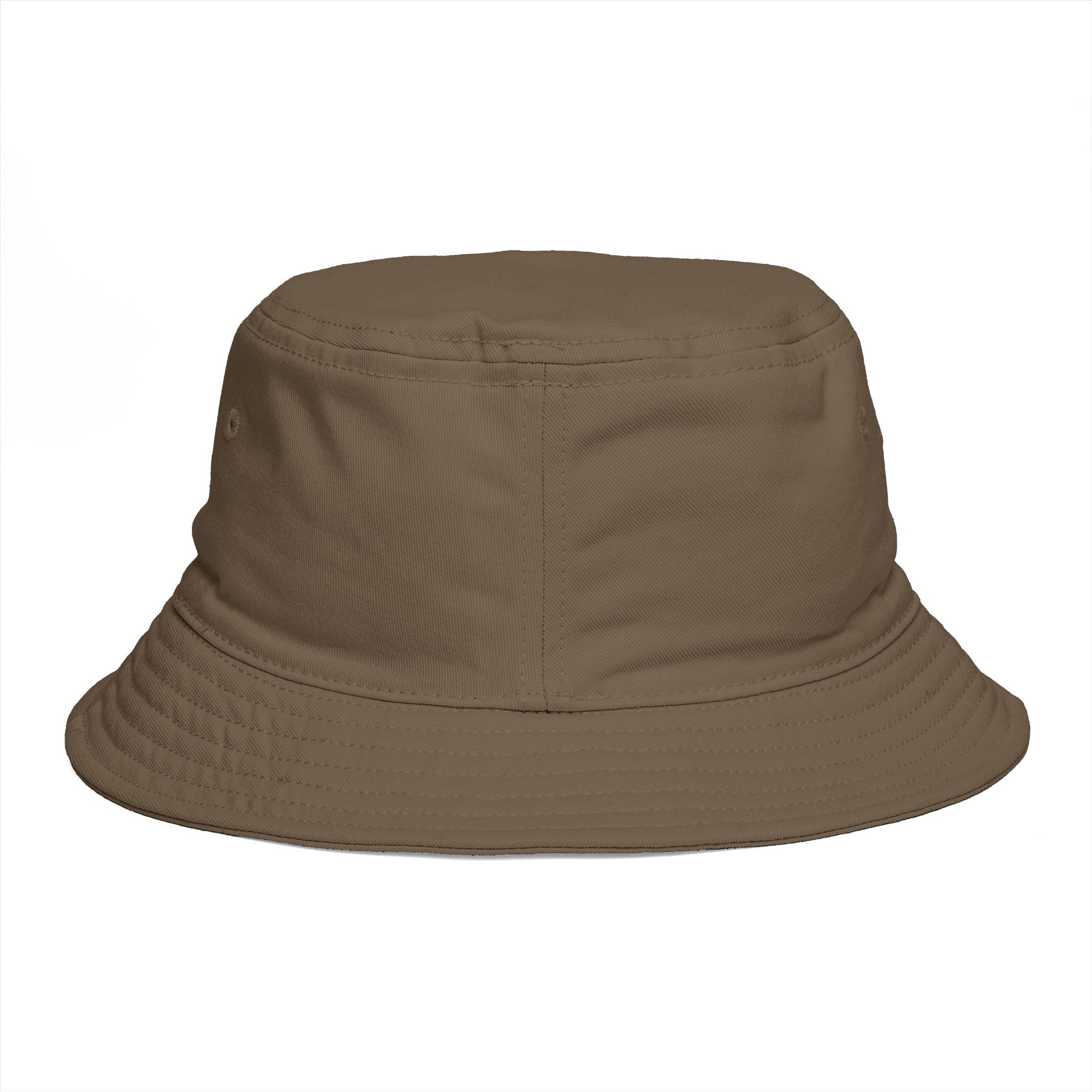 Rust Brown Bucket Hat with Vertical 'ROAR' Distressed Text — Trendy Casual Sun Hat by RSR