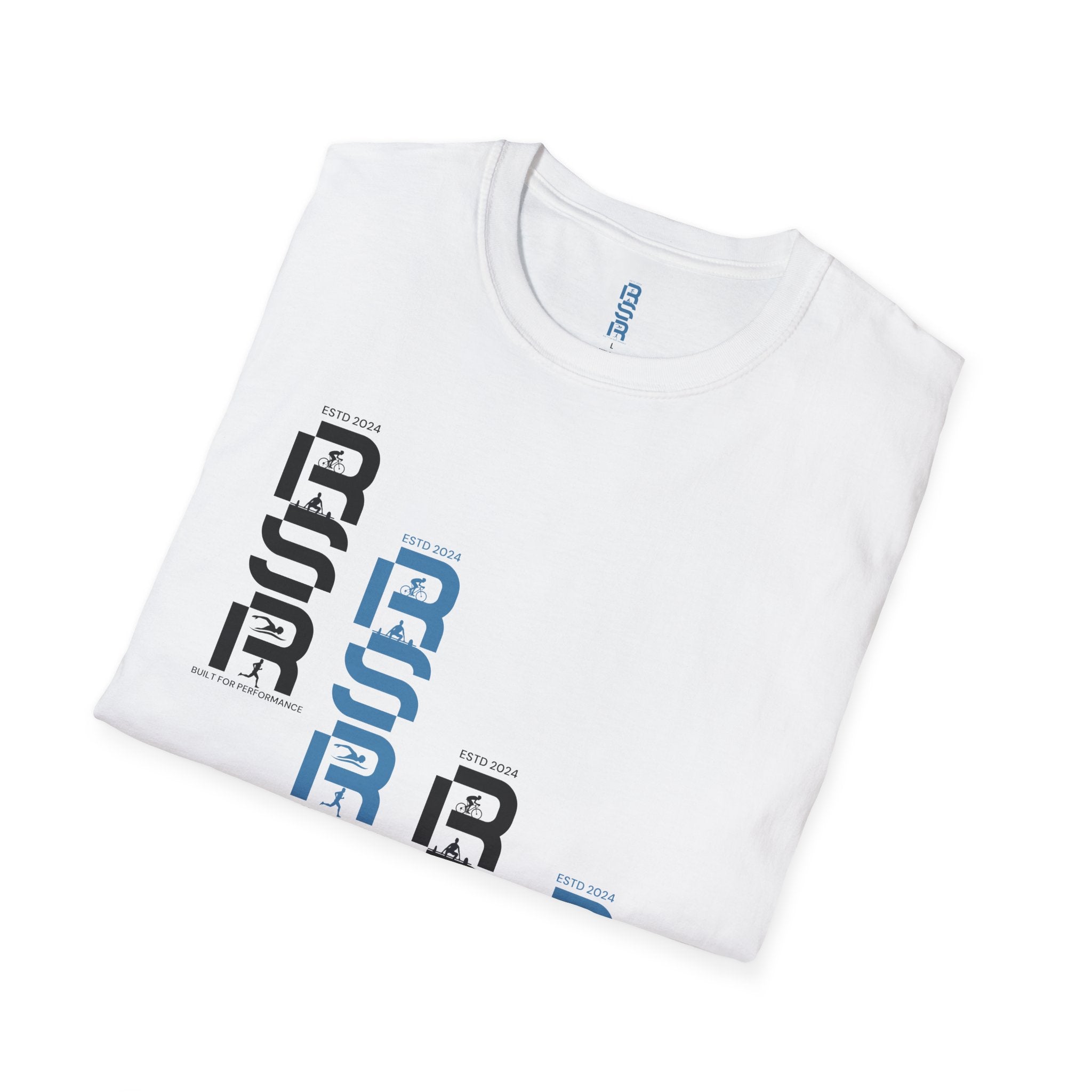 RSR Stacked Logo T-Shirt — Minimalist Geometric Graphic Tee by RSR