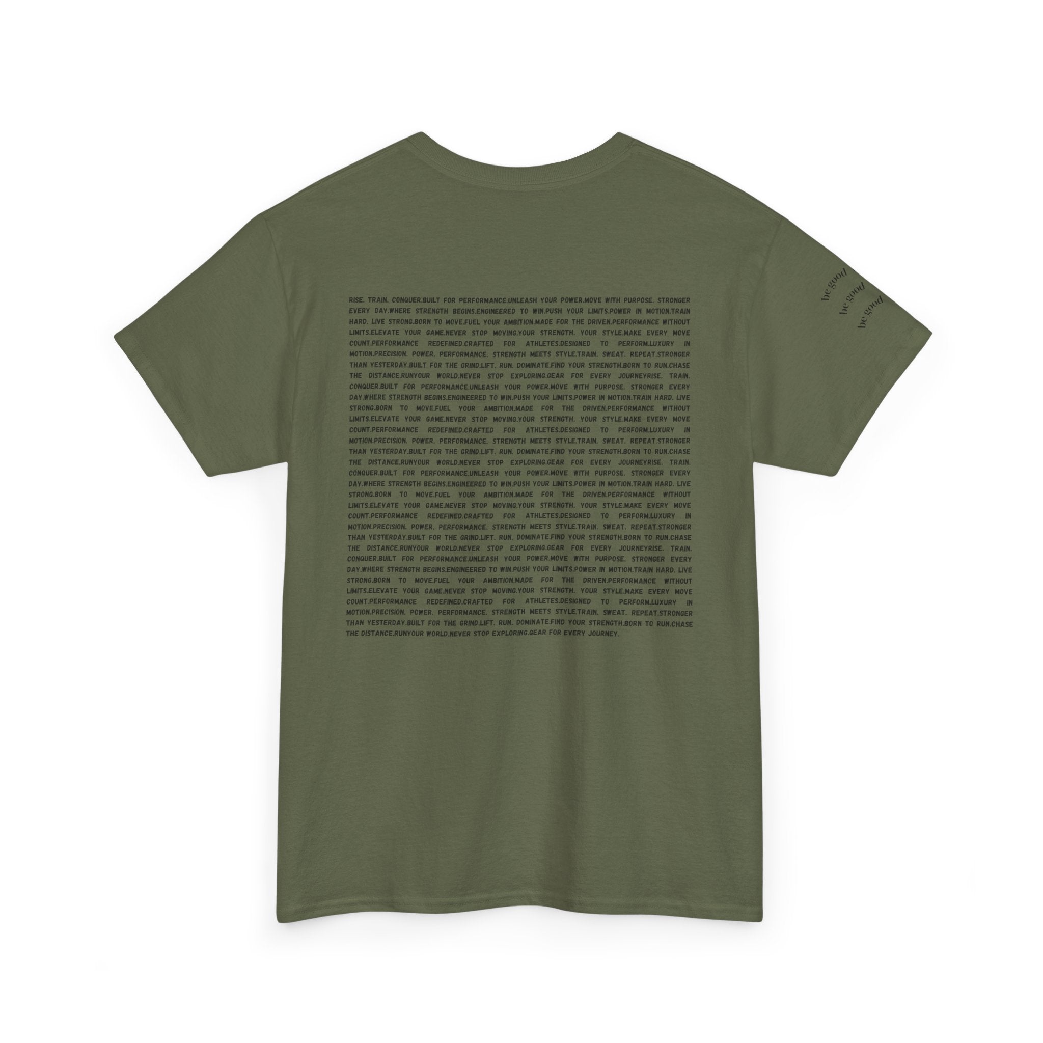 RSP Vertical Block Letter Tee | Minimal Text Graphic Shirt by RSR