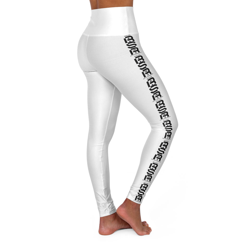 High-Waisted Yoga Leggings — All-Over Print Fitness Tights by RSR