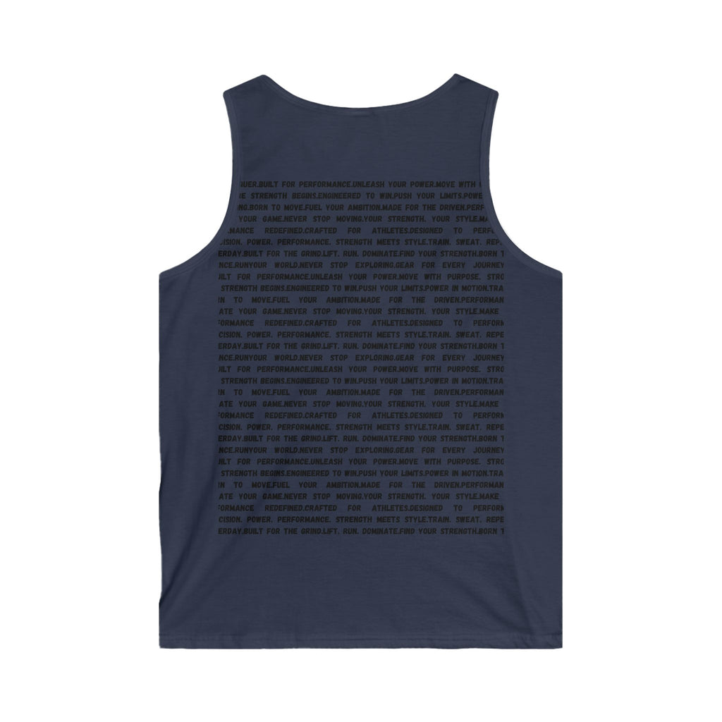 Vertical 'SSR' Logo Tank Top — Motivational Text Back Athletic Tank by RSR