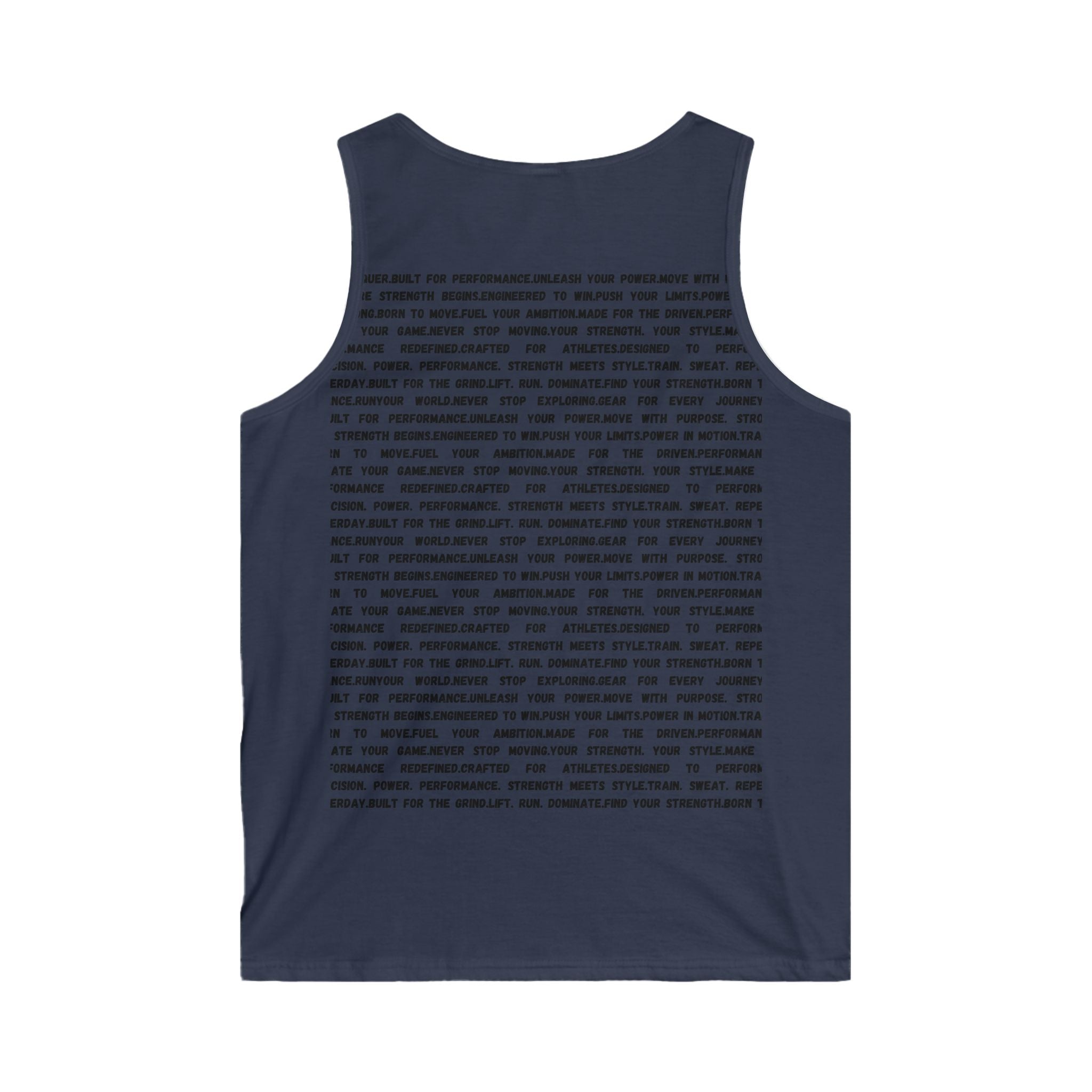 Vertical 'SSR' Logo Tank Top — Motivational Text Back Athletic Tank by RSR