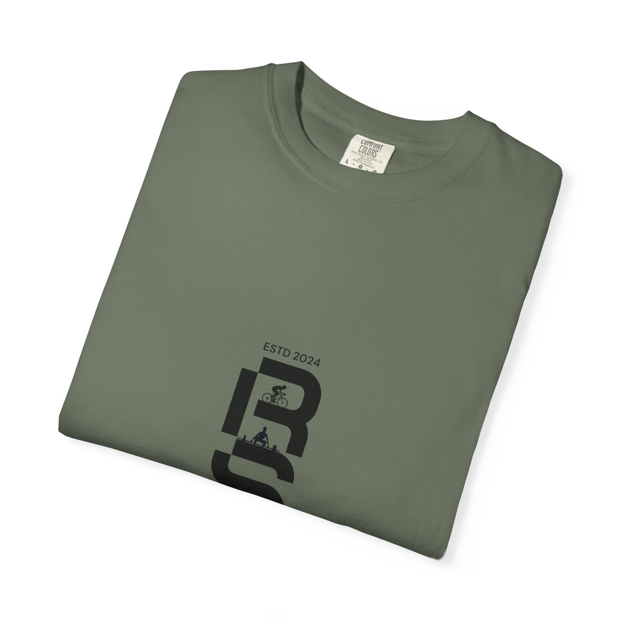 Distorted Vertical Text T-Shirt | Minimal Graphic Typography Tee by RSR