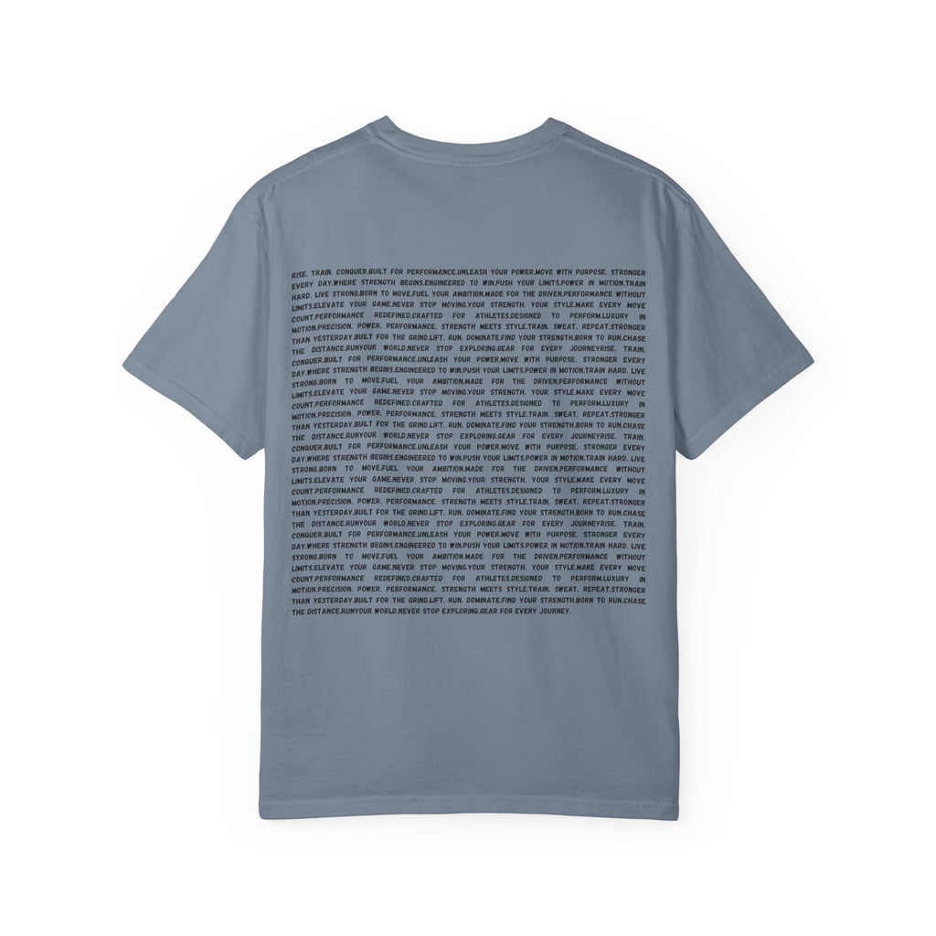 Distorted Vertical Text T-Shirt | Minimal Graphic Typography Tee by RSR