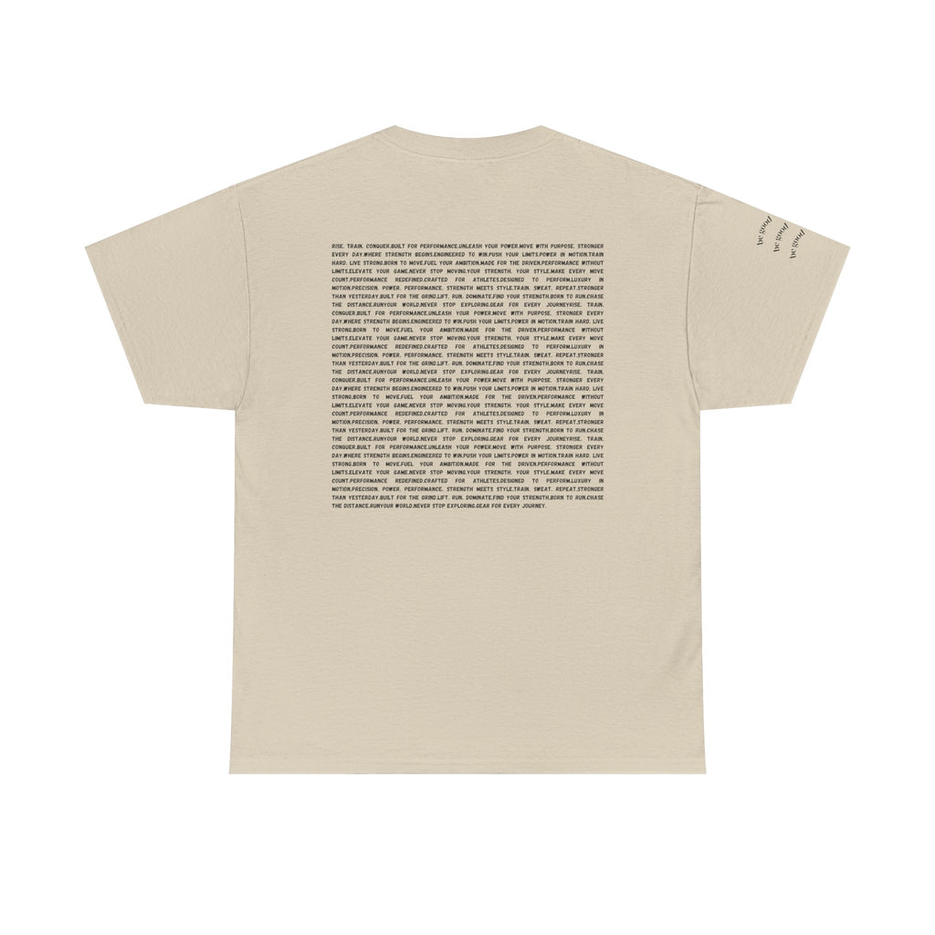 RSP Vertical Block Letter Tee | Minimal Text Graphic Shirt by RSR