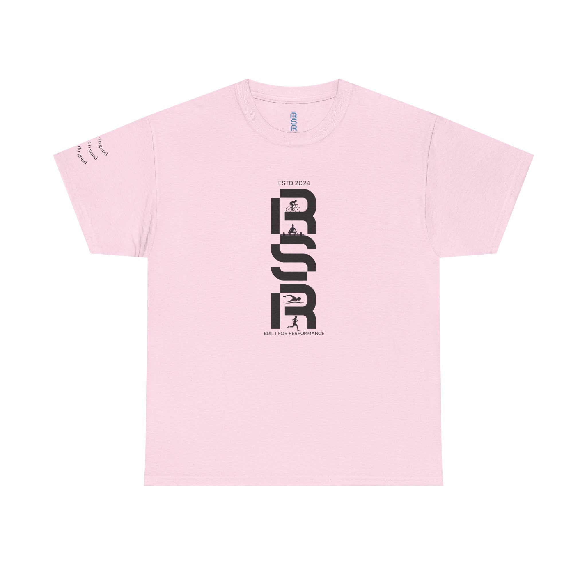 RSP Vertical Block Letter Tee | Minimal Text Graphic Shirt by RSR