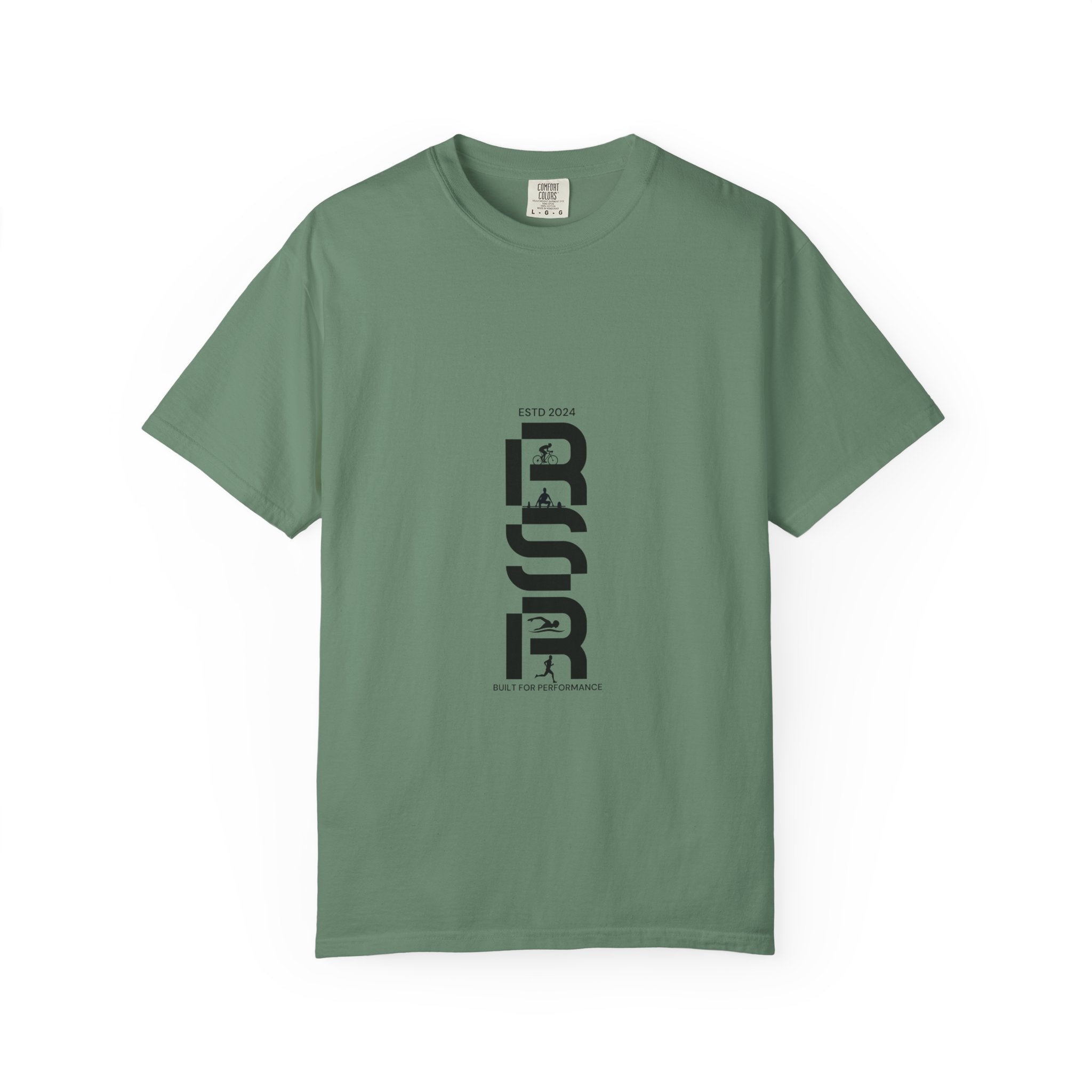 Distorted Vertical Text T-Shirt | Minimal Graphic Typography Tee by RSR