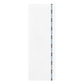 Eco Rubber Yoga Mat — Minimal White Design with Vertical Blue Accent by RSR
