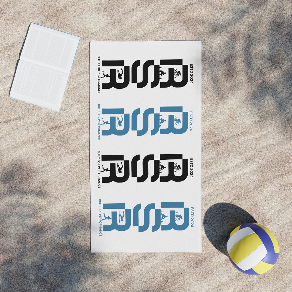 RSSR Pattern Beach Towel — ESTD 2024 Coastal Performance Towel by RSR