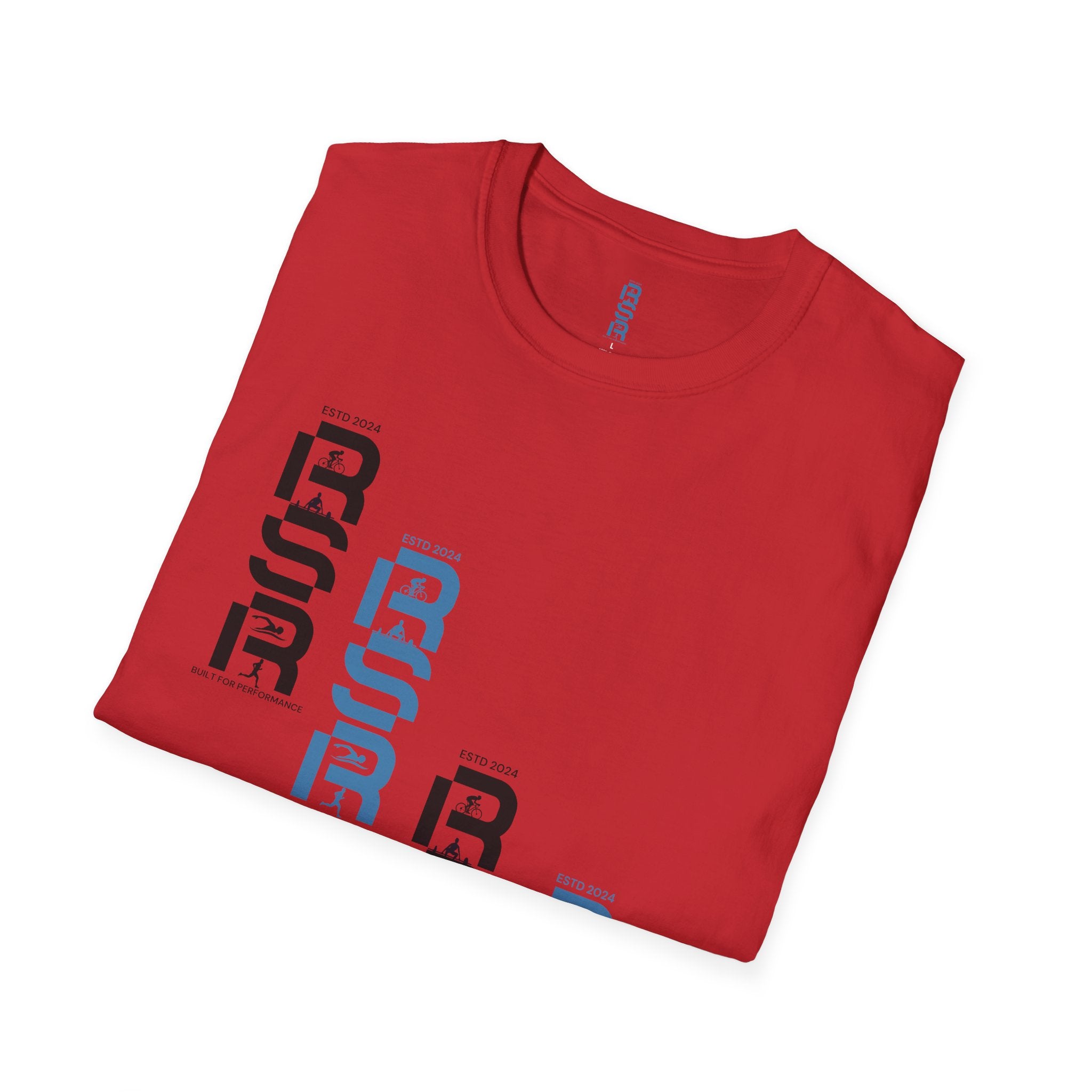 RSR Stacked Logo T-Shirt — Minimalist Geometric Graphic Tee by RSR