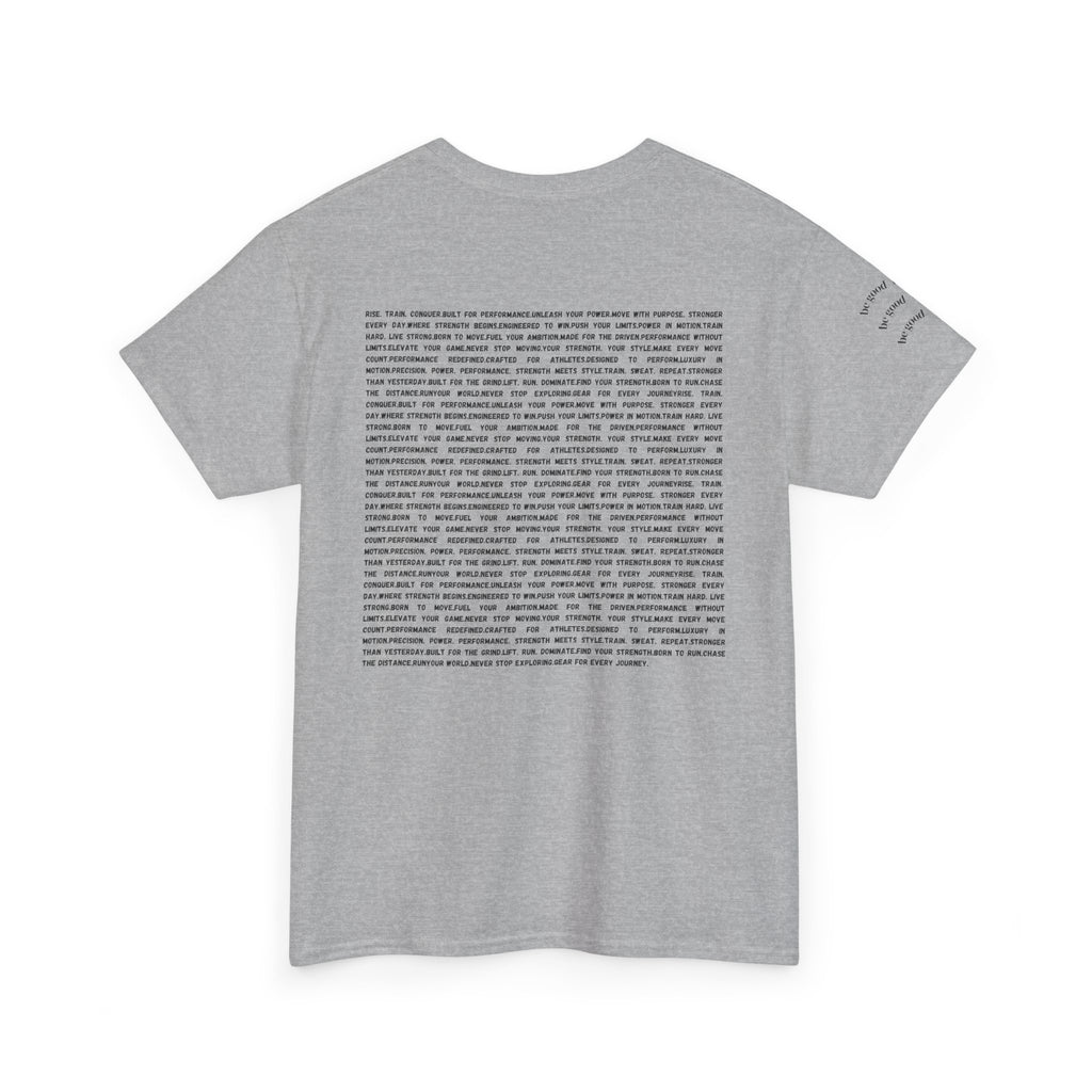 RSP Vertical Block Letter Tee | Minimal Text Graphic Shirt by RSR