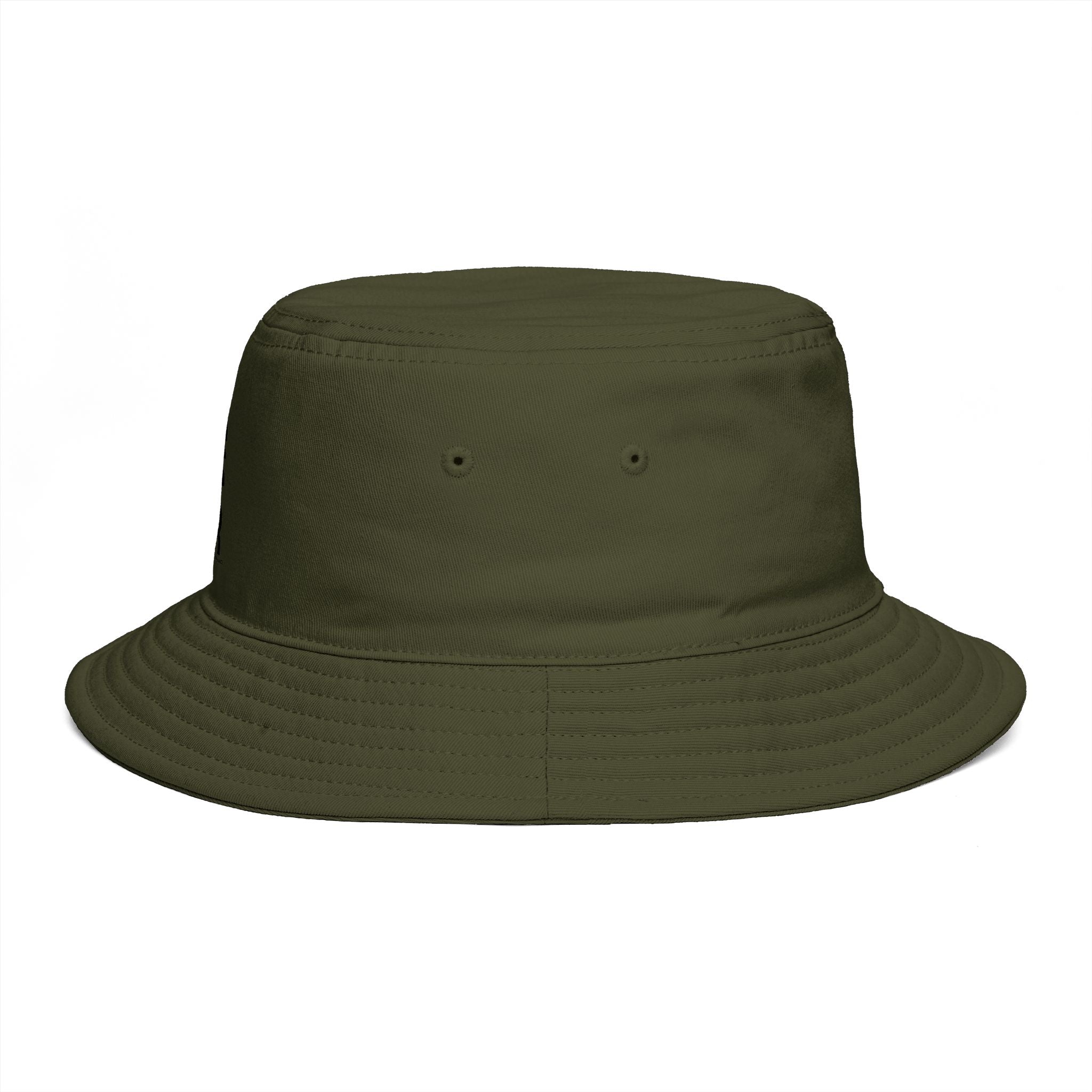 Rust Brown Bucket Hat with Vertical 'ROAR' Distressed Text — Trendy Casual Sun Hat by RSR