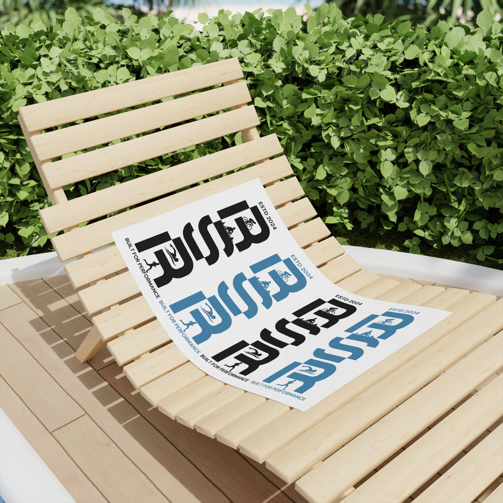 RSSR Pattern Beach Towel — ESTD 2024 Coastal Performance Towel by RSR