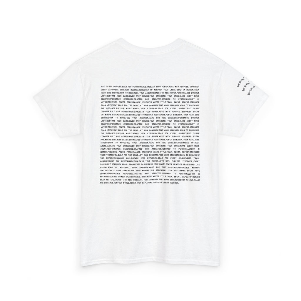 RSP Vertical Block Letter Tee | Minimal Text Graphic Shirt by RSR