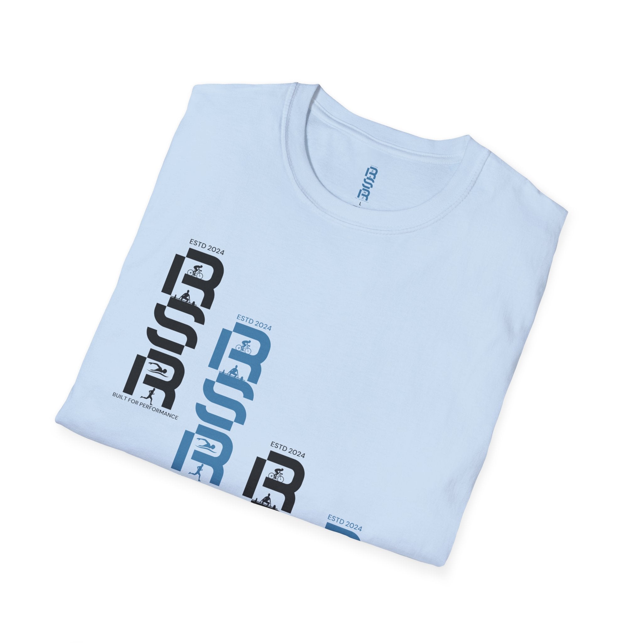 RSR Stacked Logo T-Shirt — Minimalist Geometric Graphic Tee by RSR