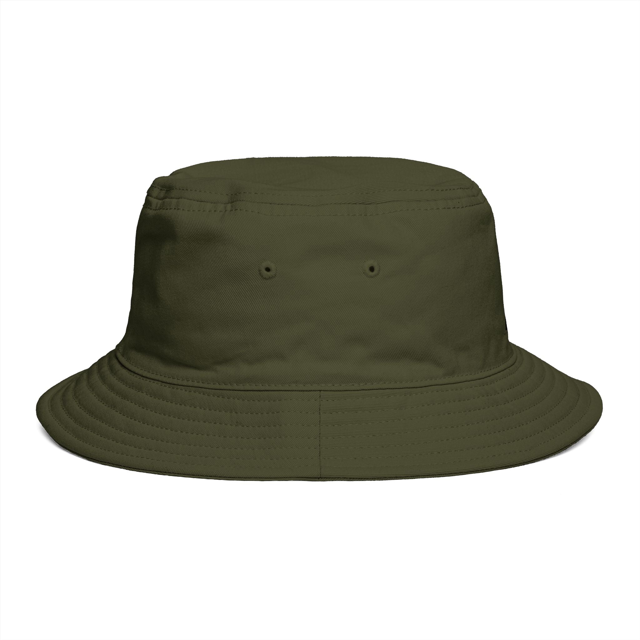 Rust Brown Bucket Hat with Vertical 'ROAR' Distressed Text — Trendy Casual Sun Hat by RSR