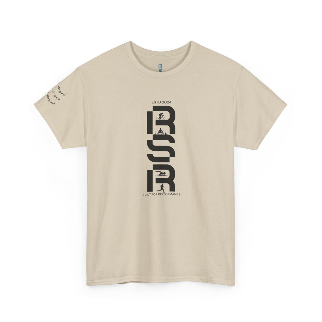 RSP Vertical Block Letter Tee | Minimal Text Graphic Shirt by RSR