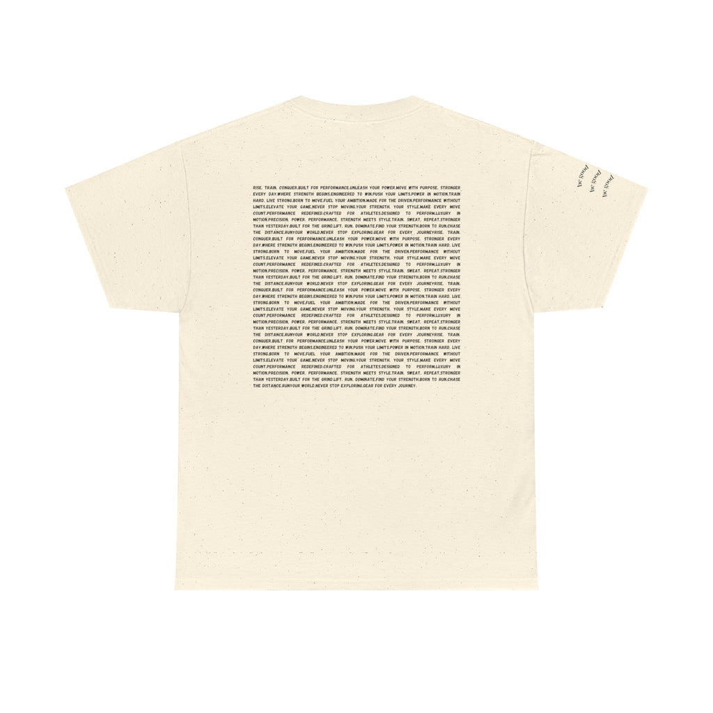 RSP Vertical Block Letter Tee | Minimal Text Graphic Shirt by RSR