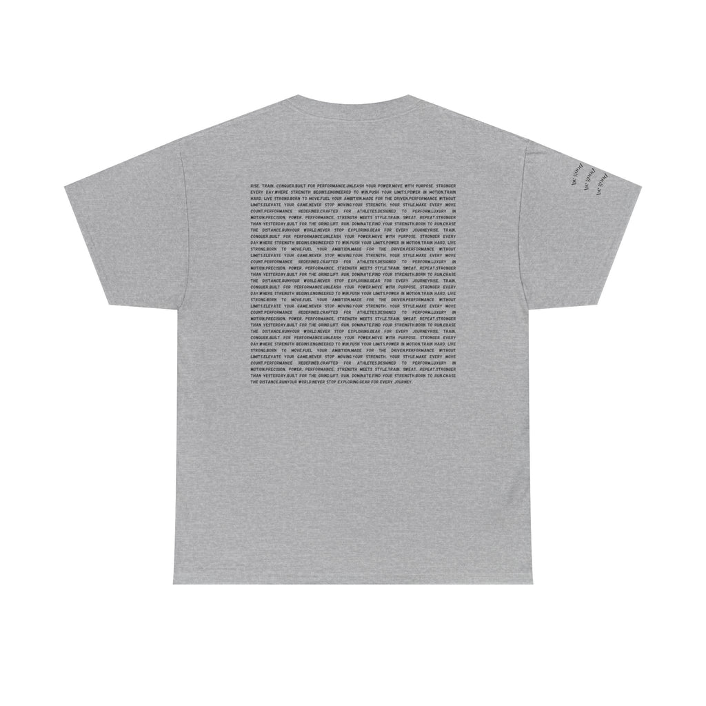 RSP Vertical Block Letter Tee | Minimal Text Graphic Shirt by RSR
