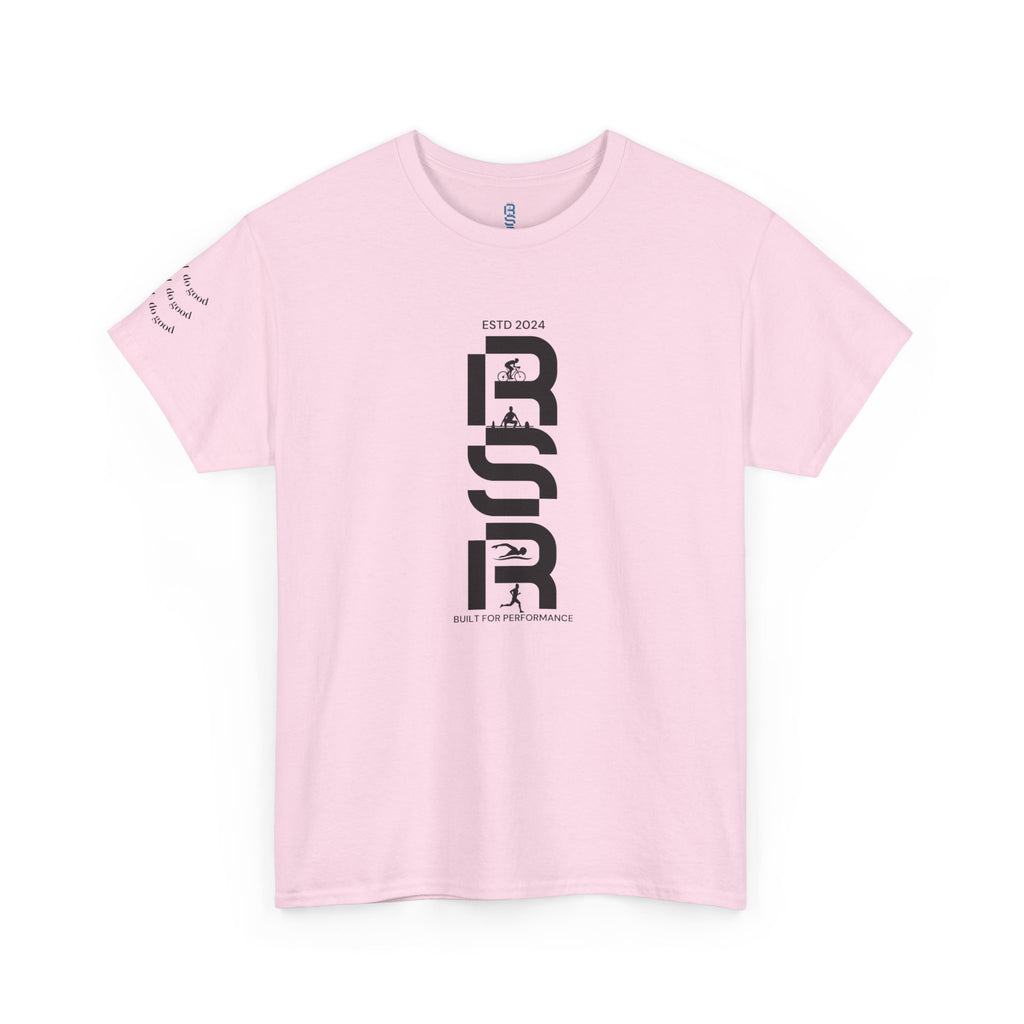 RSP Vertical Block Letter Tee | Minimal Text Graphic Shirt by RSR