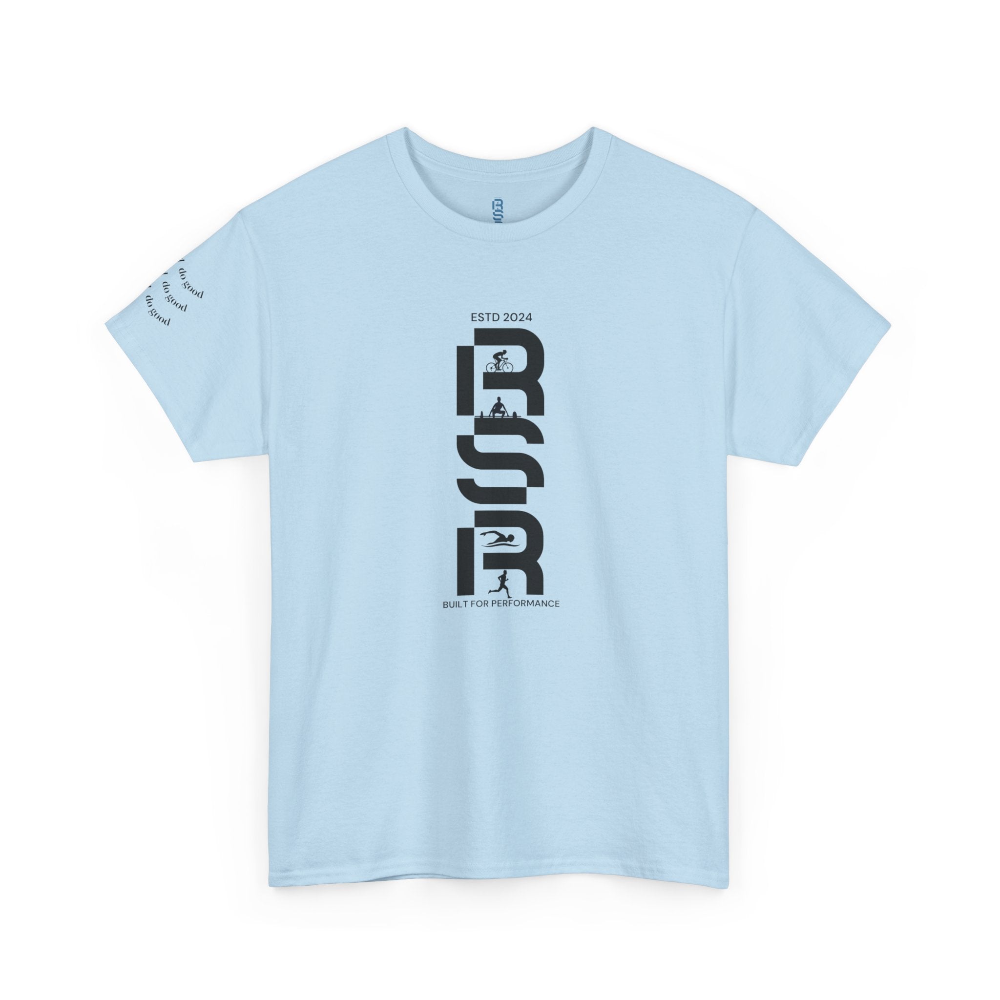 RSP Vertical Block Letter Tee | Minimal Text Graphic Shirt by RSR