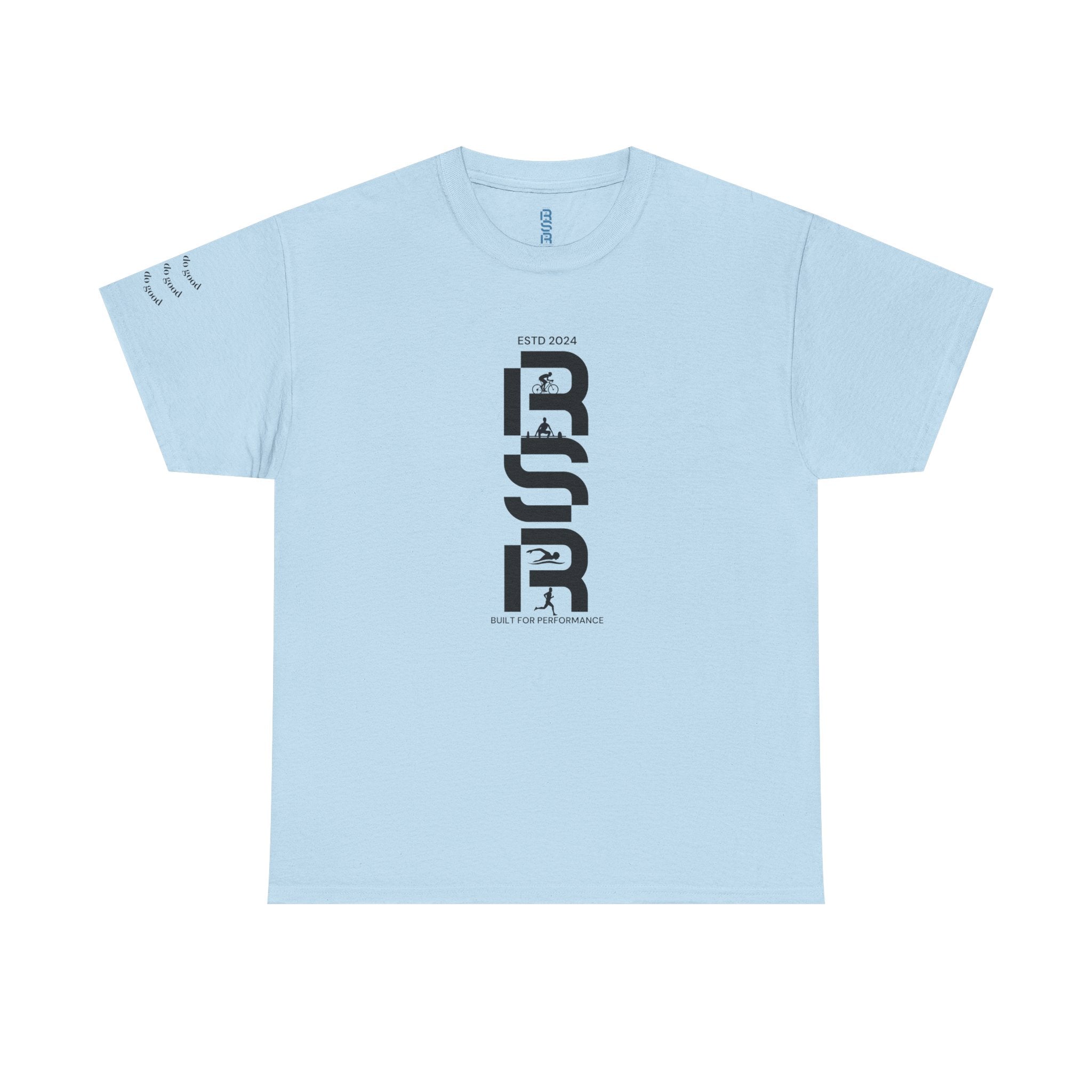 RSP Vertical Block Letter Tee | Minimal Text Graphic Shirt by RSR