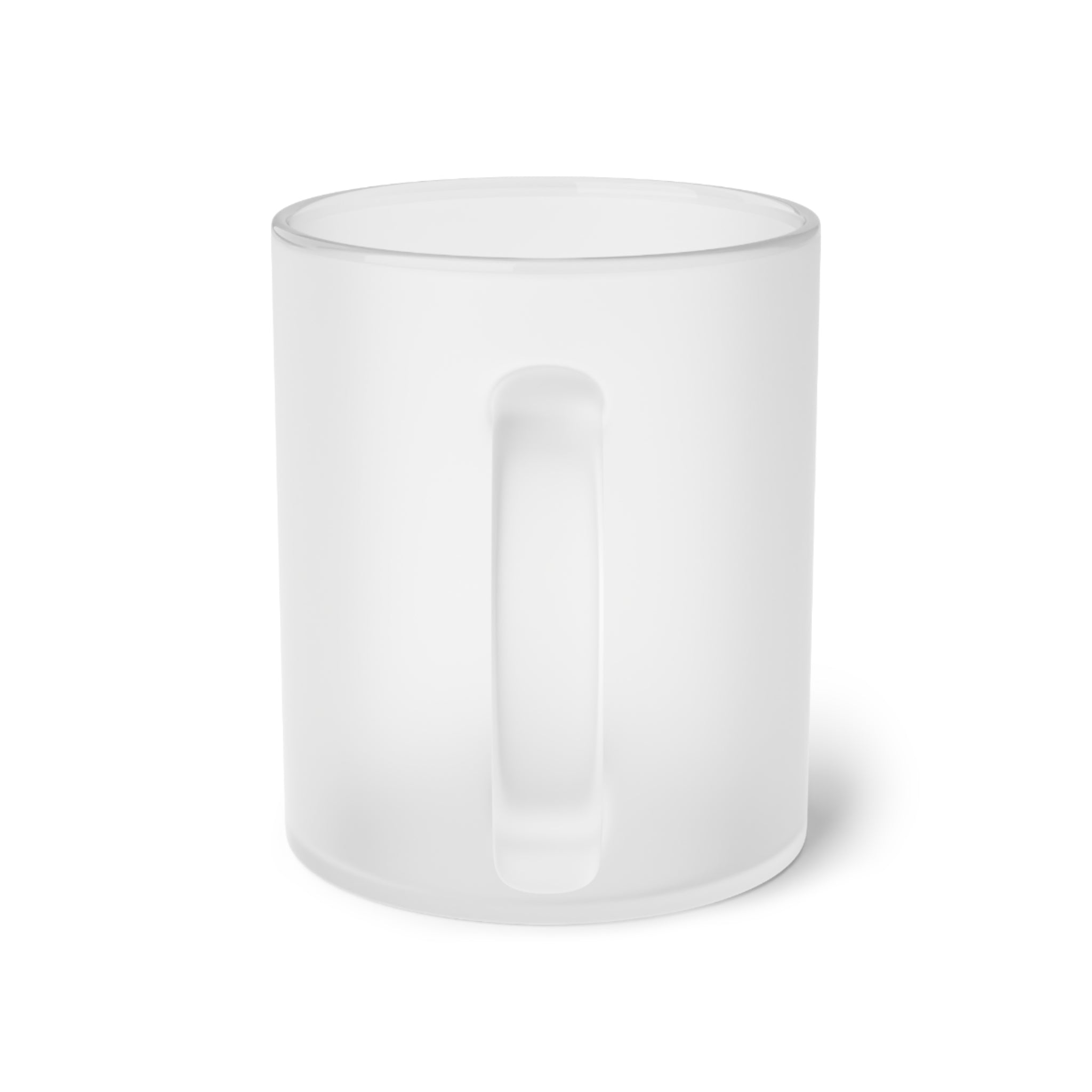 Frosted Glass Mug — RSR Vertical Triathlon Logo "Built for Performance" by RSR