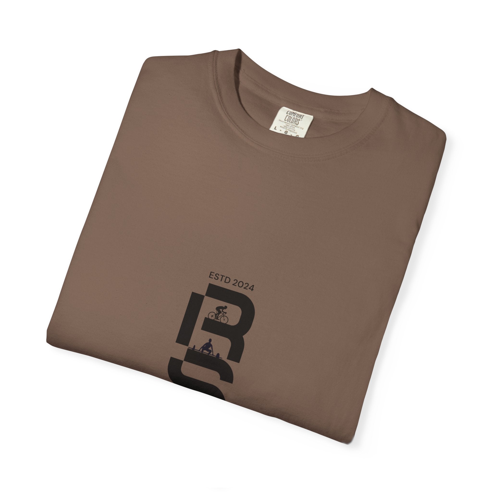 Distorted Vertical Text T-Shirt | Minimal Graphic Typography Tee by RSR