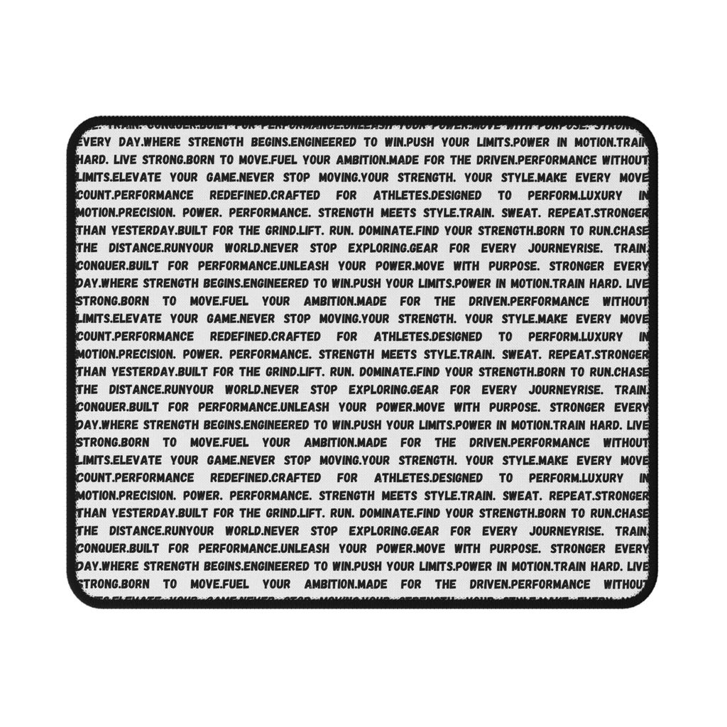 Non-Slip Gaming Mouse Pad — Motivational Text Design by RSR