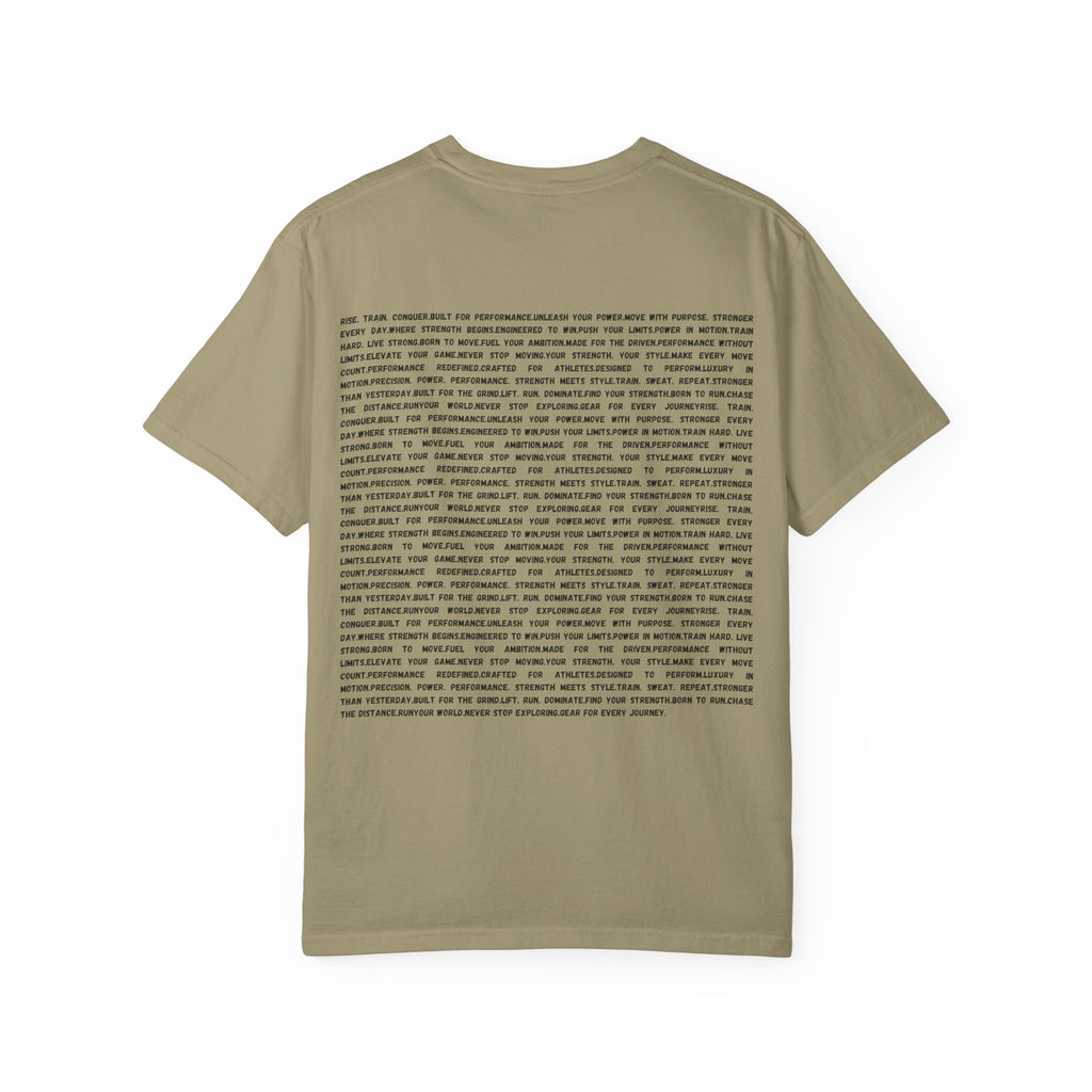 Distorted Vertical Text T-Shirt | Minimal Graphic Typography Tee by RSR