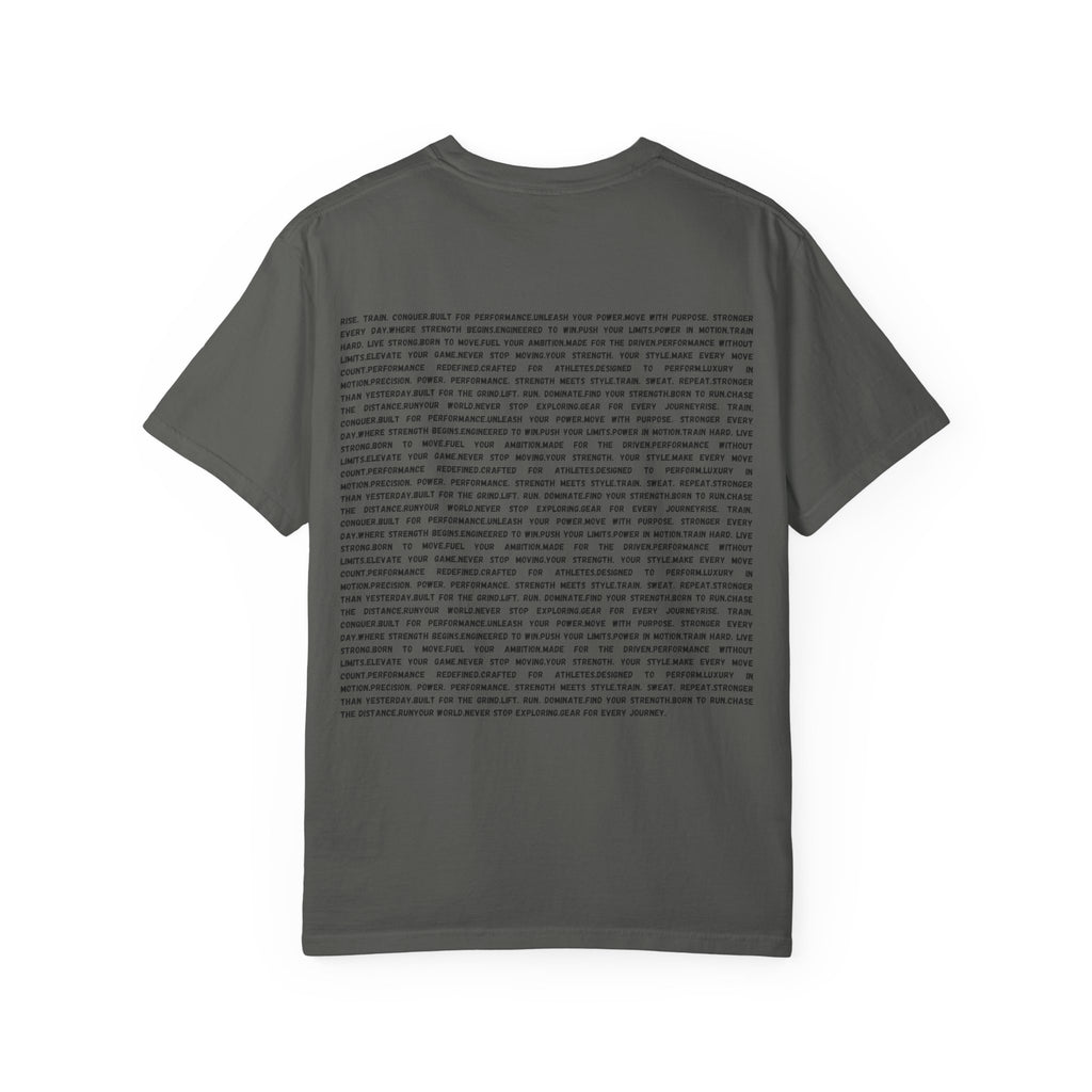 Distorted Vertical Text T-Shirt | Minimal Graphic Typography Tee by RSR