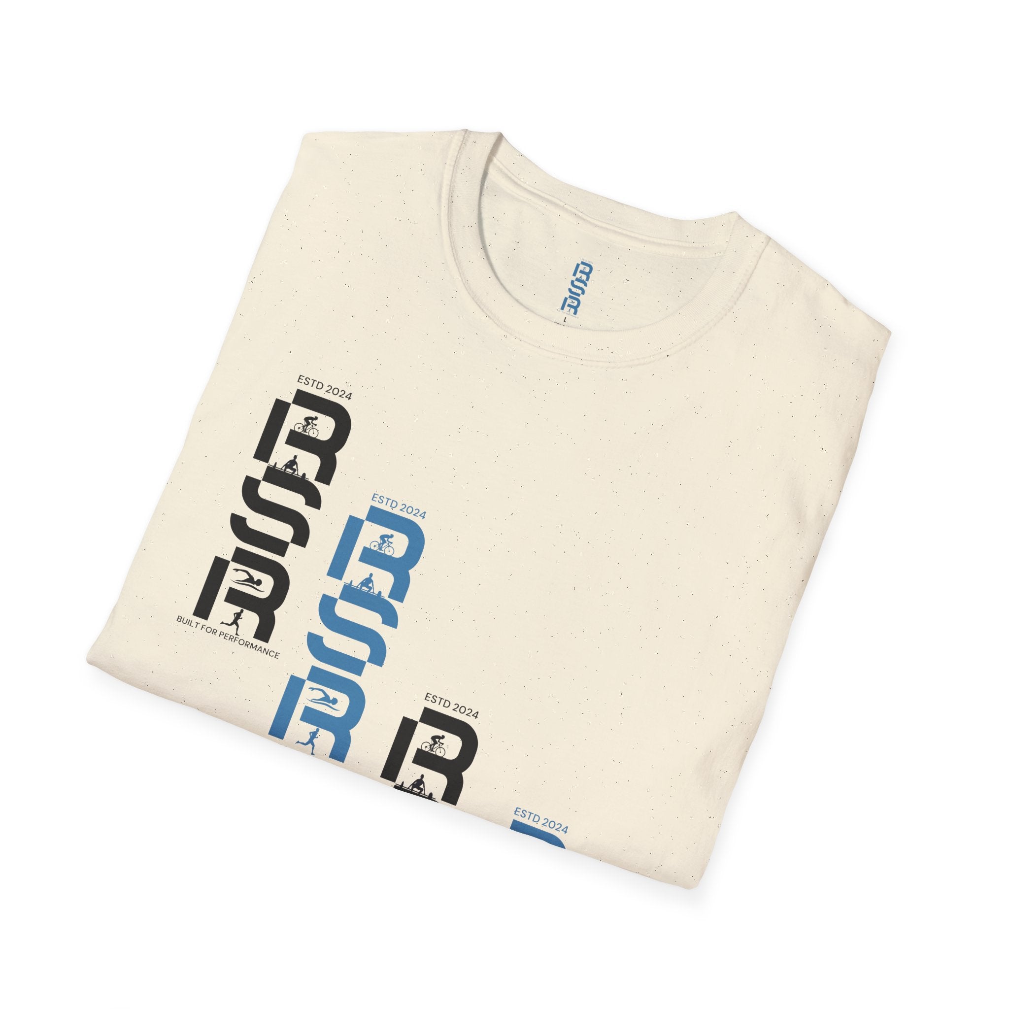 RSR Stacked Logo T-Shirt — Minimalist Geometric Graphic Tee by RSR