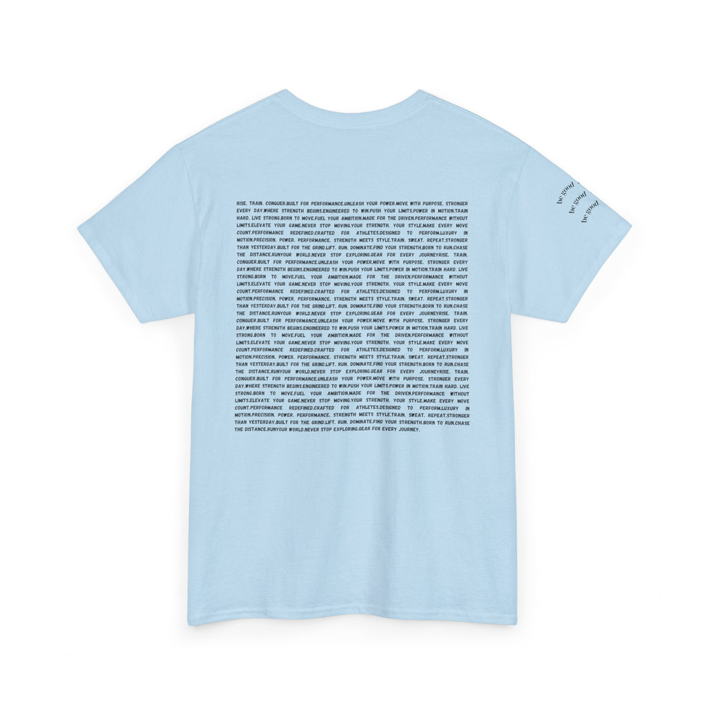 RSP Vertical Block Letter Tee | Minimal Text Graphic Shirt by RSR