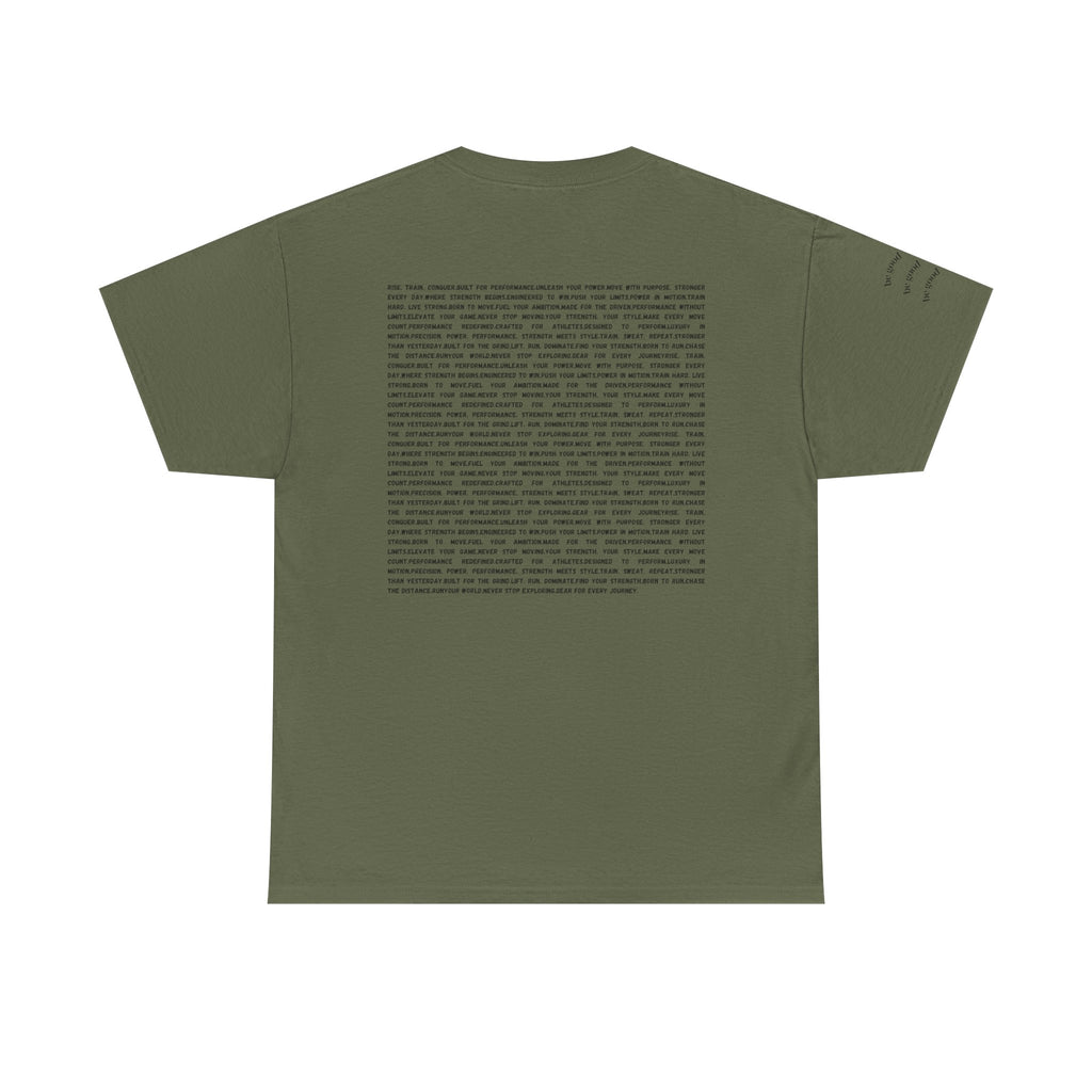 RSP Vertical Block Letter Tee | Minimal Text Graphic Shirt by RSR