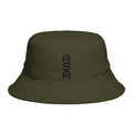 Rust Brown Bucket Hat with Vertical 'ROAR' Distressed Text — Trendy Casual Sun Hat by RSR